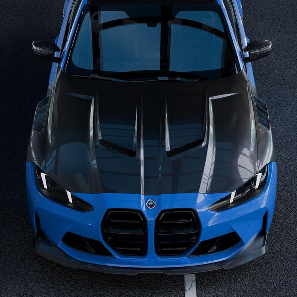 SQ Style Carbon Fiber Front Hood - BMW G80 M3 & G82/G83 M4