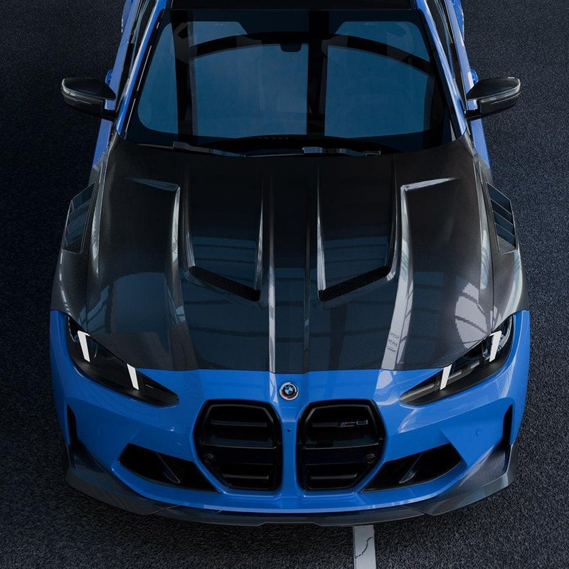SQ Style Carbon Fiber Front Hood - BMW G80 M3 & G82/G83 M4