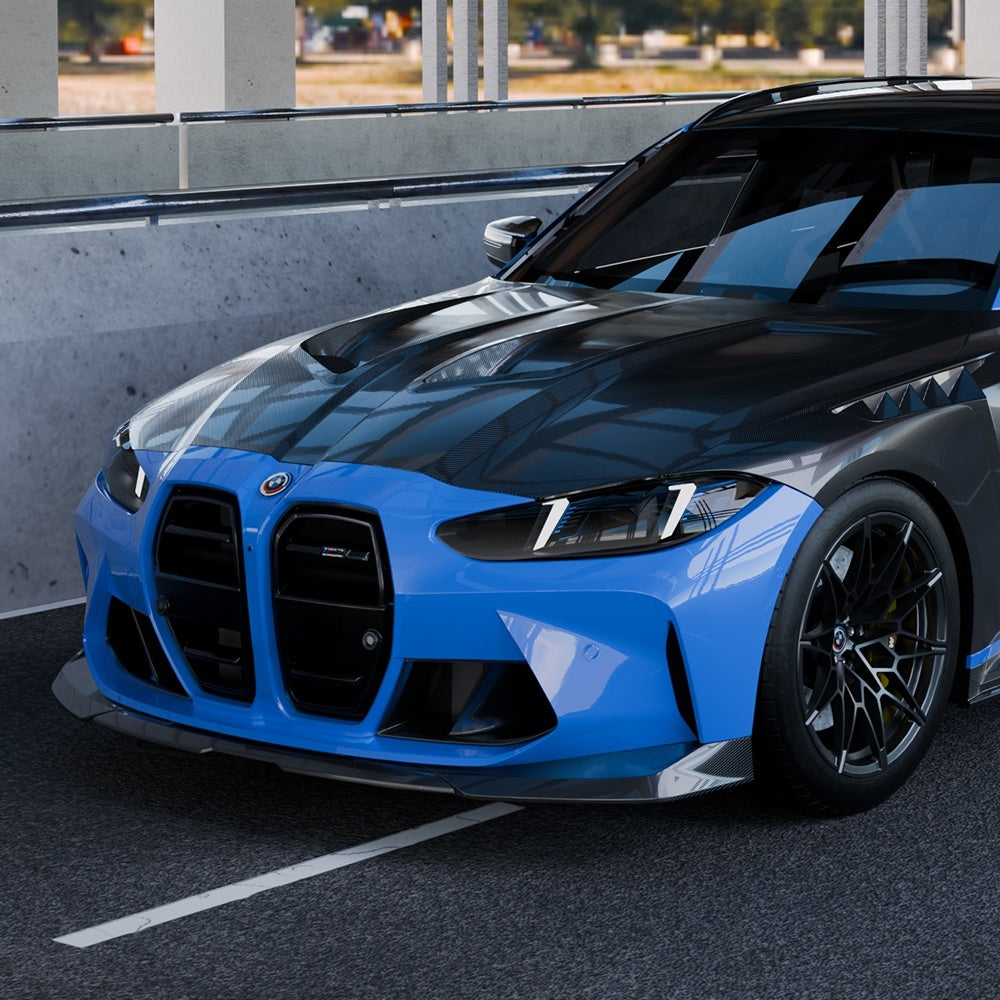 SQ Style Carbon Fiber Front Hood - BMW G80 M3 & G82/G83 M4