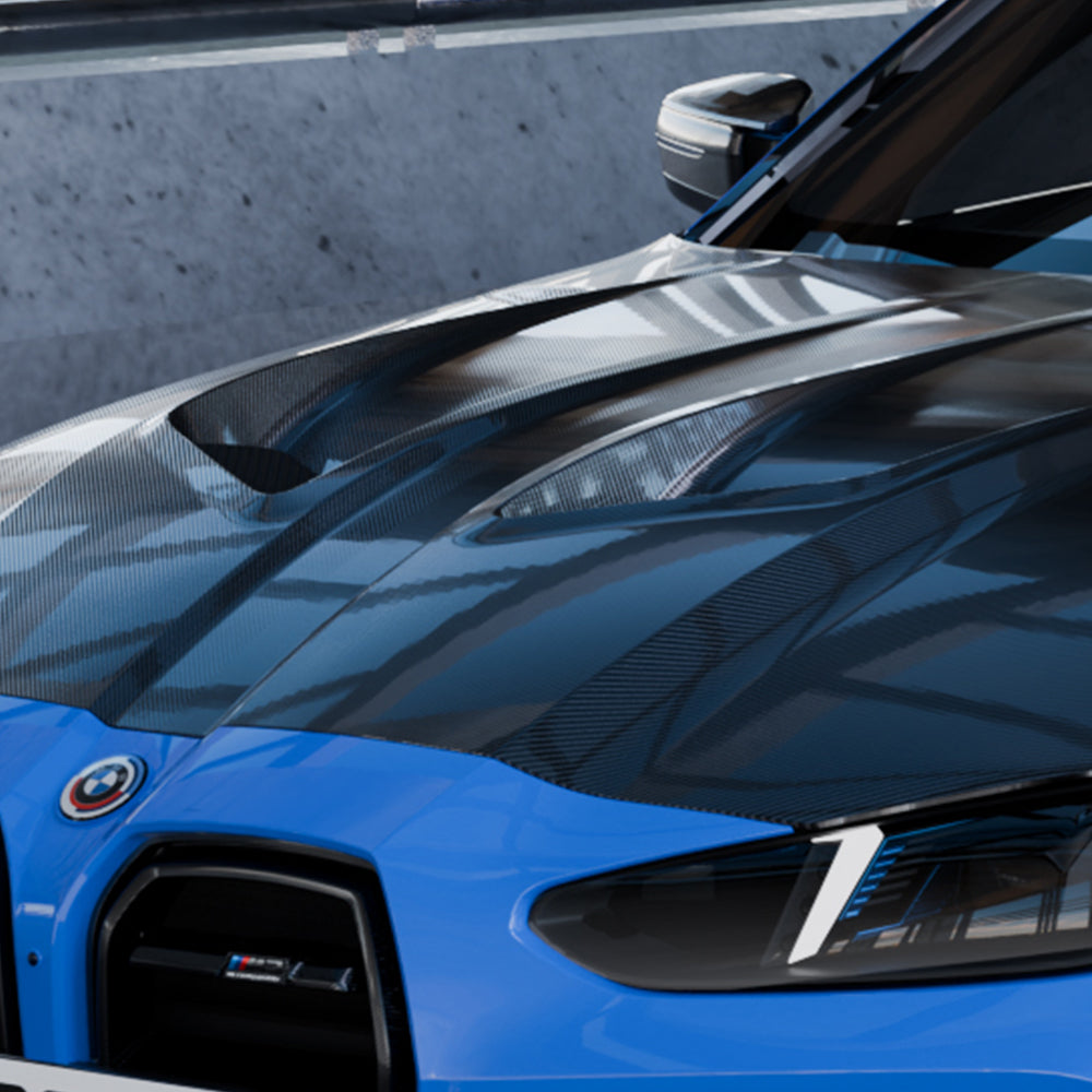 SQ Style Carbon Fiber Front Hood - BMW G80 M3 & G82/G83 M4