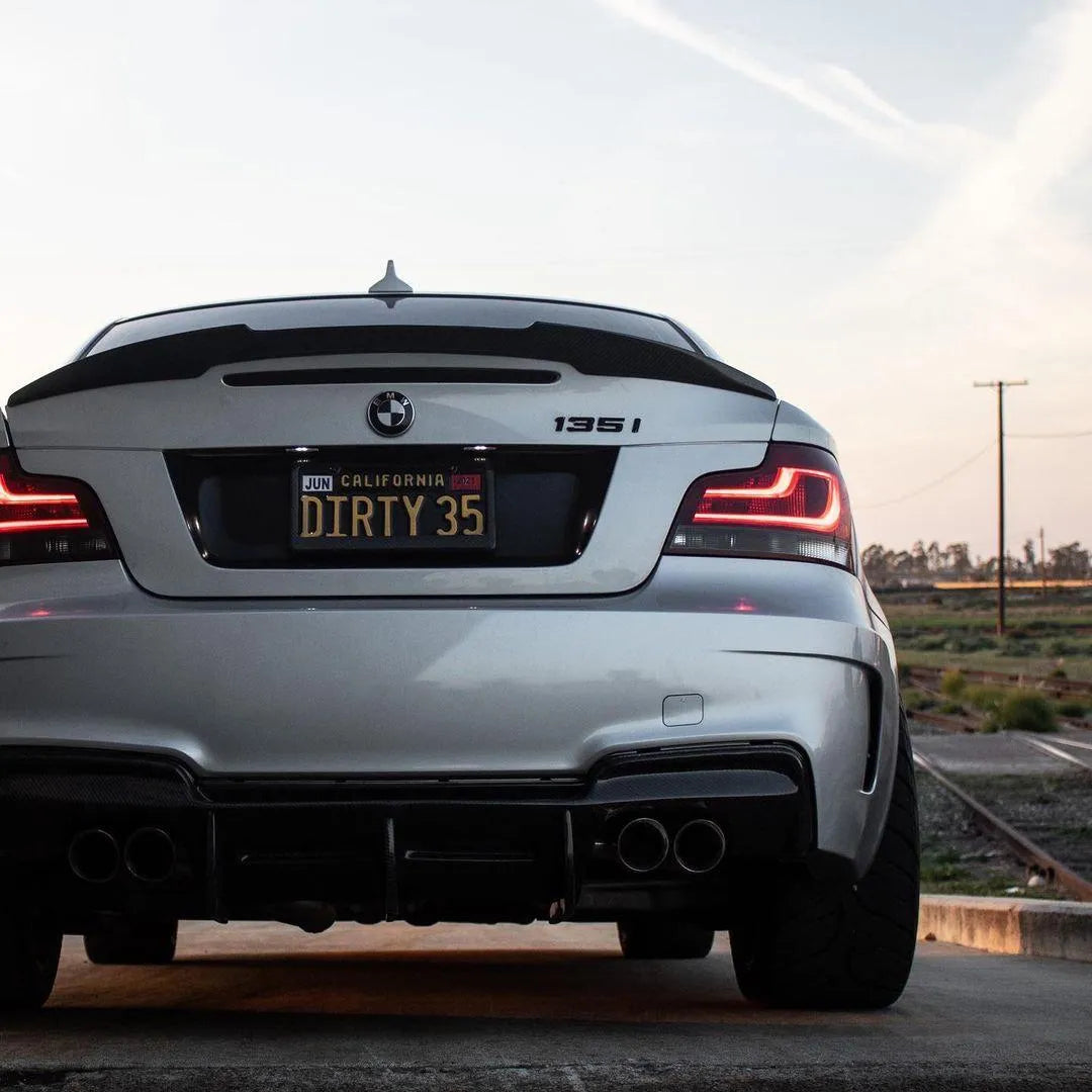 M4 Style Carbon Fiber Trunk Spoiler - BMW E82 1 Series & 1M