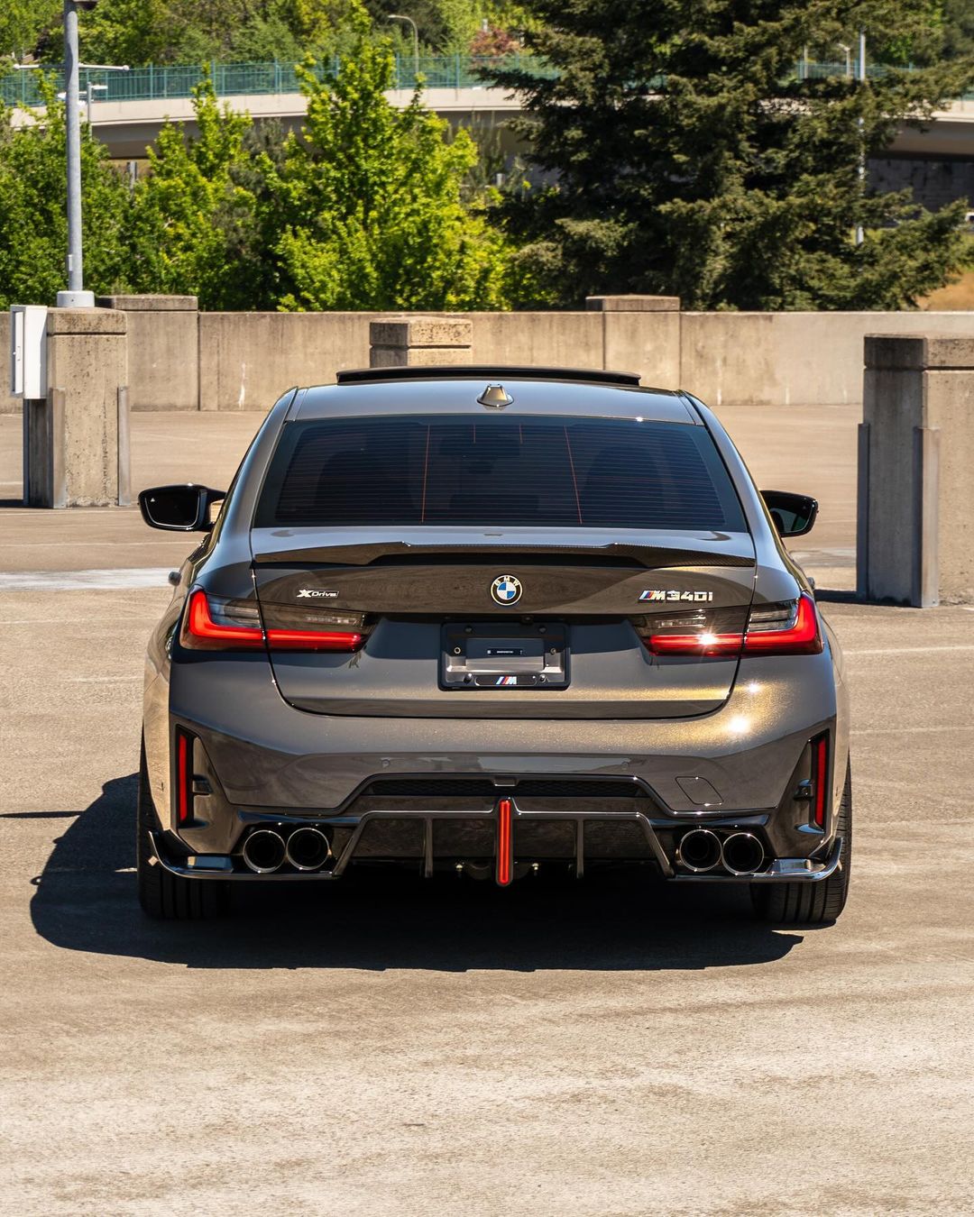 M4 Style Carbon Fiber Trunk Spoiler - BMW G80 M3 & G20 3 Series