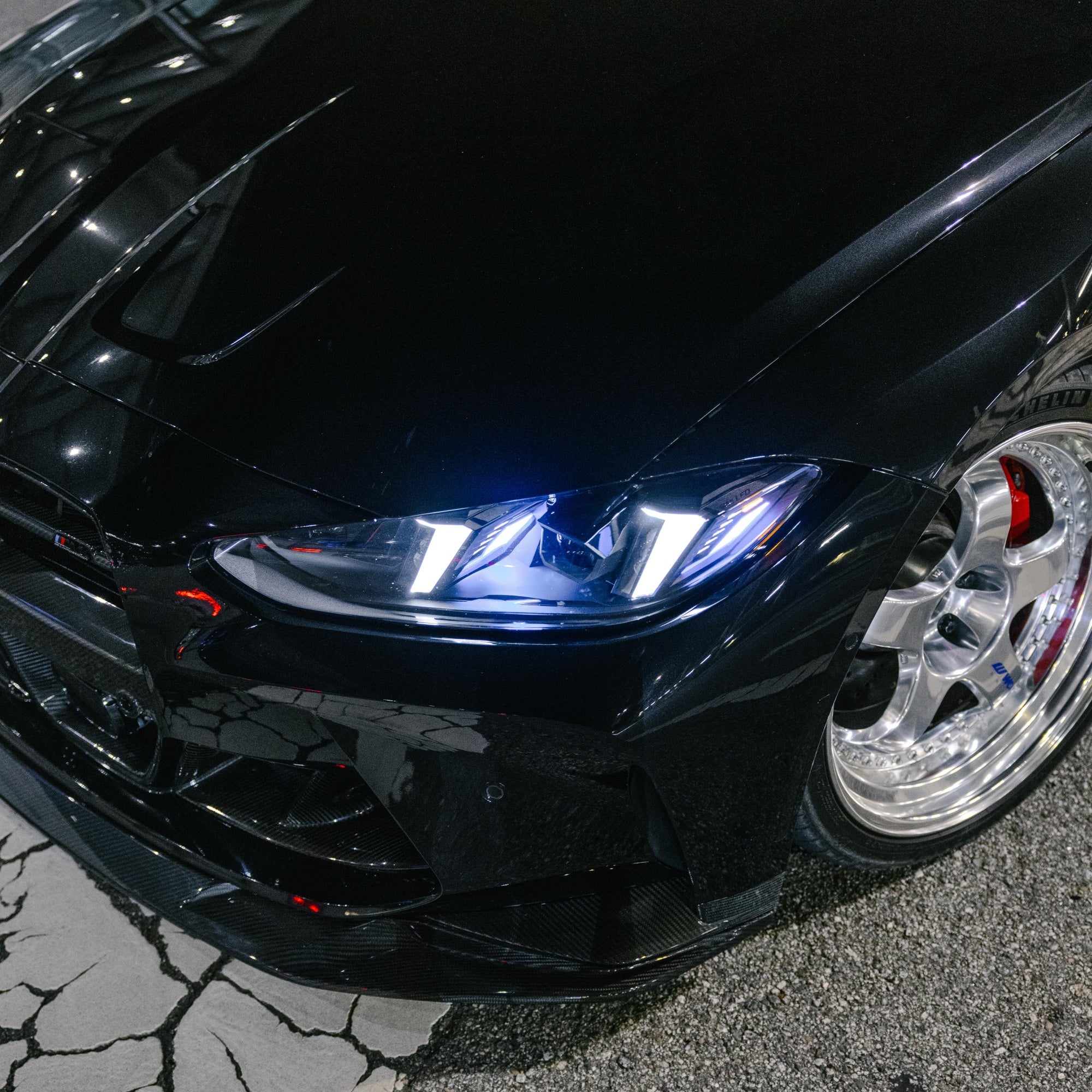 Snake Eye LCI Style LED Headlight with White/Yellow DRL - BMW G80 M3, G82 M4 & G22 4 Series