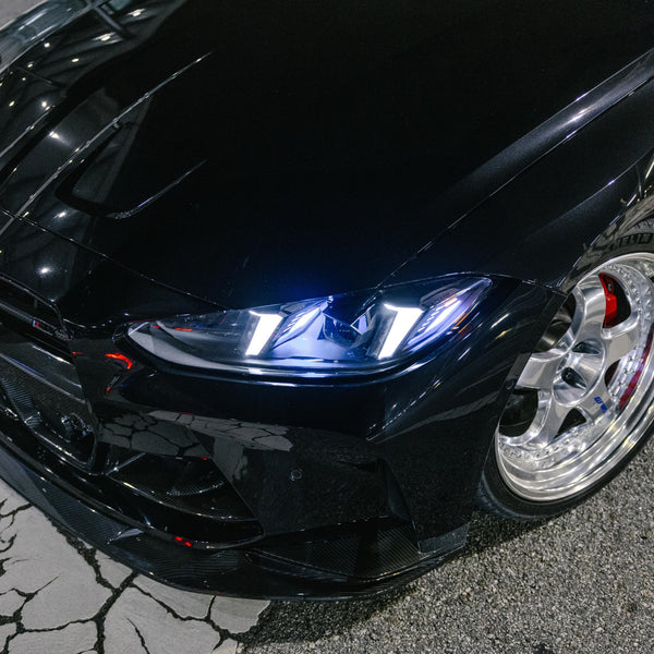 Snake Eye LCI Style LED Headlight with White/Yellow DRL - BMW G80 M3, G82 M4 & G22 4 Series