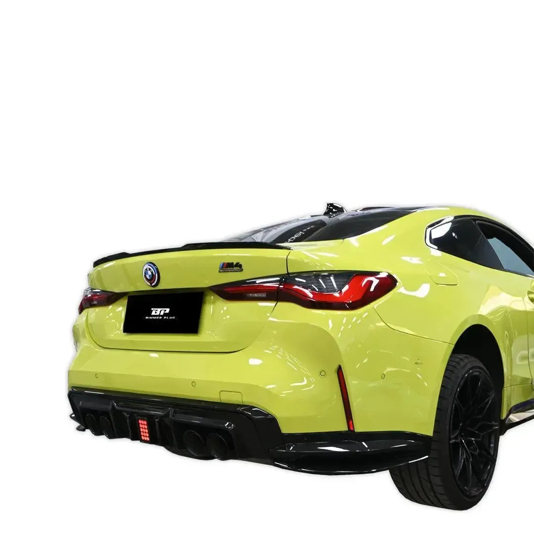 MHC Style Carbon Fiber Rear Diffuser with Break Light - BMW G80 M3 & G