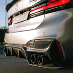 MP PRO V1 Style Carbon Fiber Trunk Spoiler - BMW F90 M5 & G30 5 Series