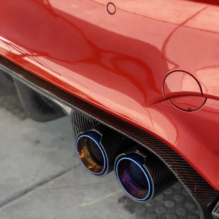MP Style Carbon Fiber Dual Exhaust Tip