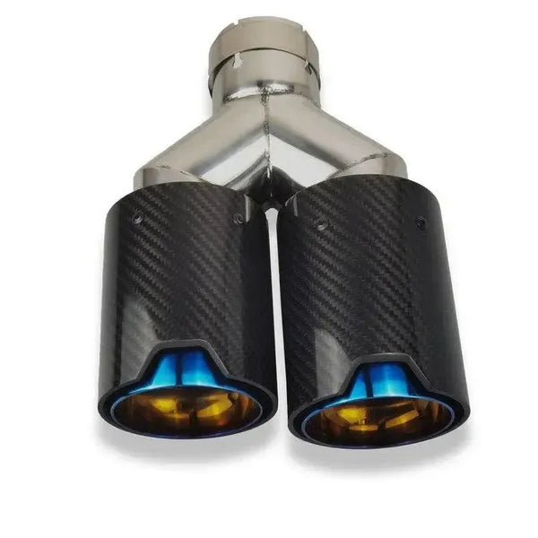 MP Style Carbon Fiber Dual Exhaust Tip