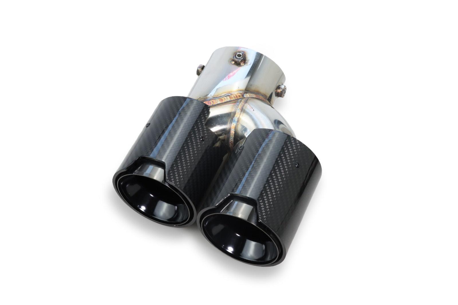 MP Style Carbon Fiber Quad Exhaust Tip Set - BMW G20 3 Series & G22/G23/G26 4 Series