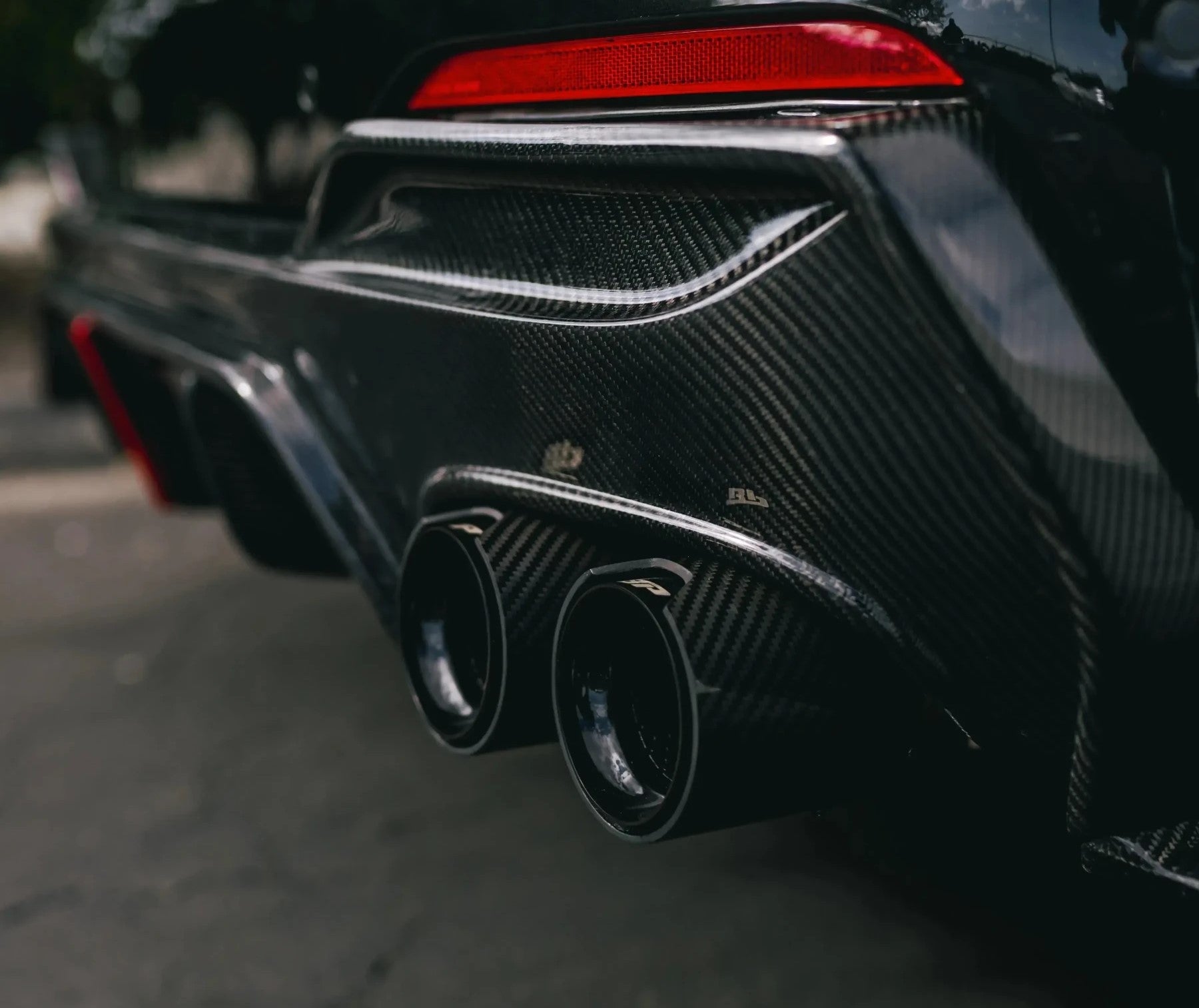 MP Style Carbon Fiber Quad Exhaust Tip Set - BMW G20 3 Series & G22/G23/G26 4 Series