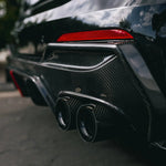 MP Style Carbon Fiber Quad Exhaust Tip Set - BMW G20 3 Series & G22/G23/G26 4 Series