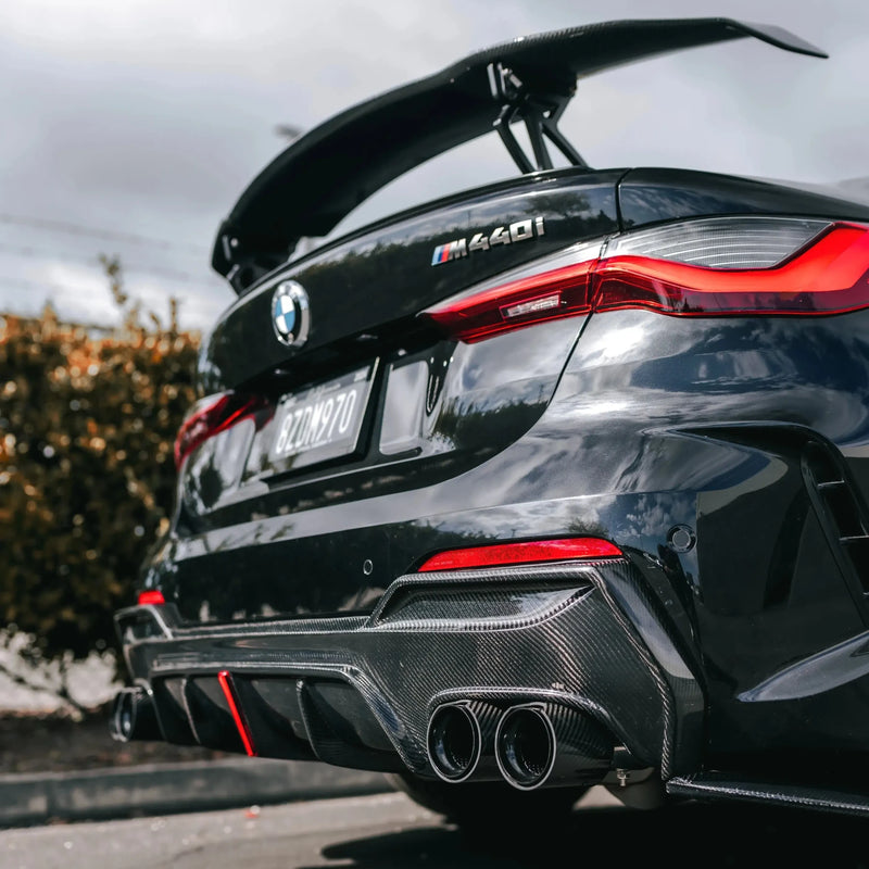 MP Style Carbon Fiber Quad Exhaust Tip Set - BMW G20 3 Series & G22/G23/G26 4 Series