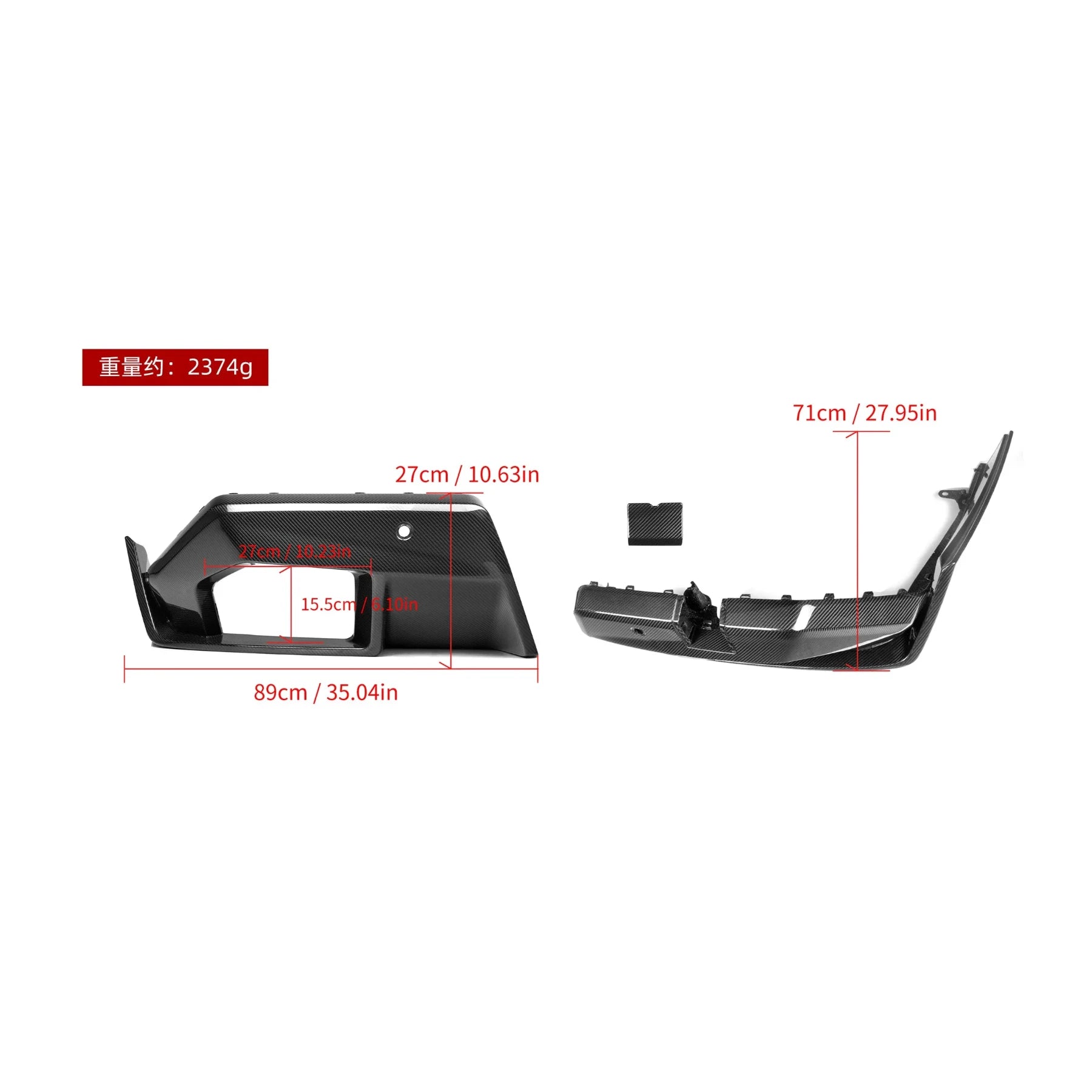 MP Style Carbon Fiber Rear Diffuser - BMW G90/G99 M5