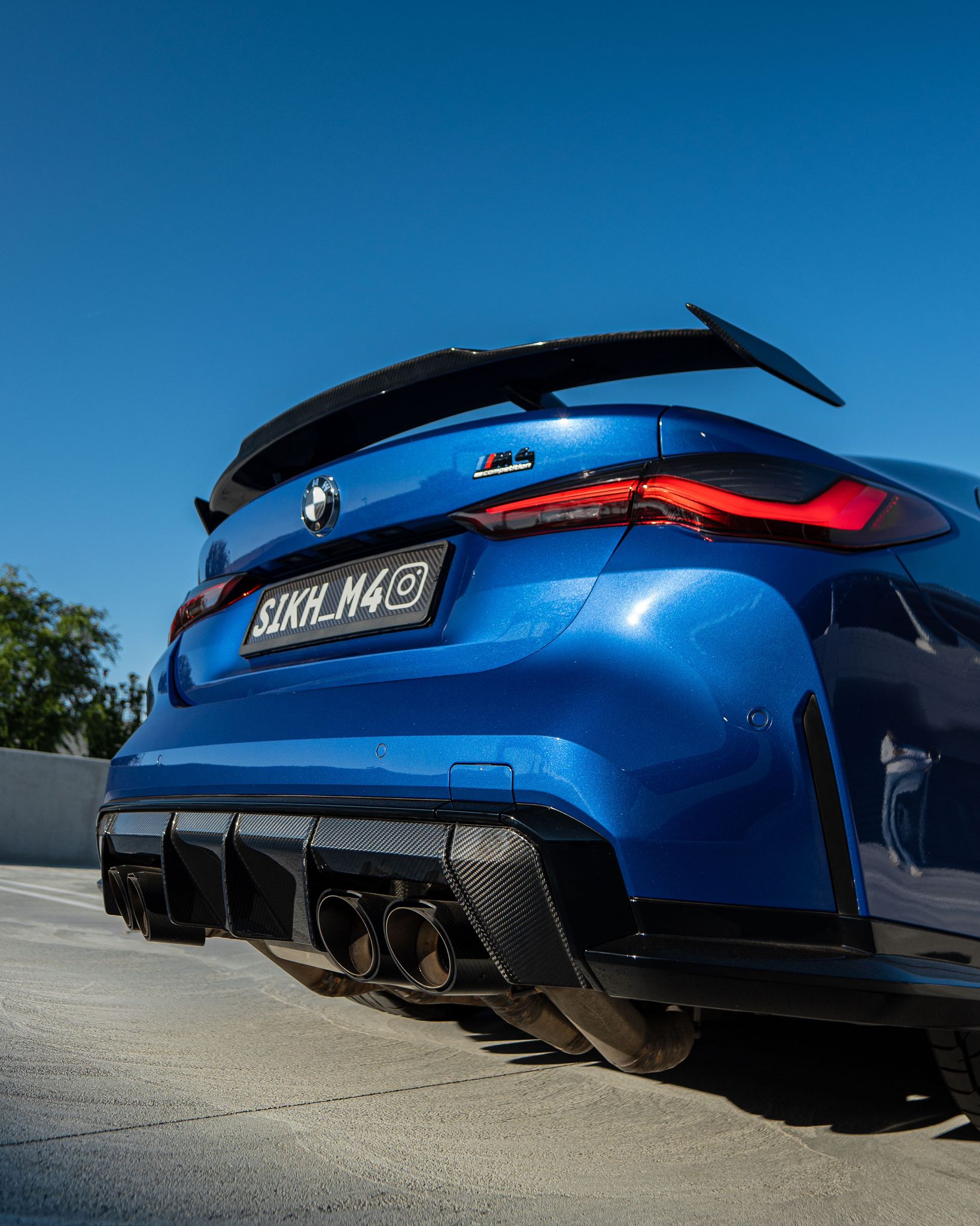 MP Style Carbon Fiber Rear Wing - BMW G80 M3 & G82 M4