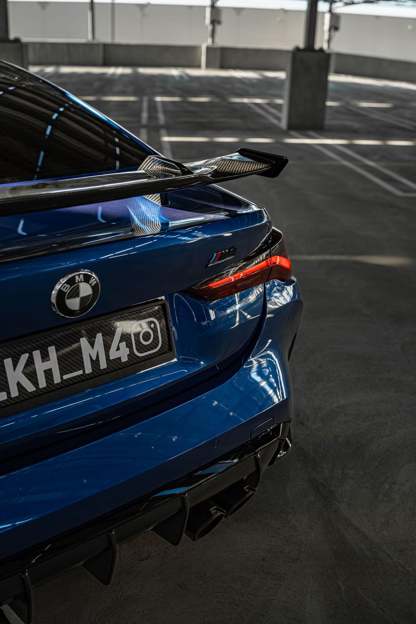 MP Style Carbon Fiber Rear Wing - BMW G80 M3 & G82 M4