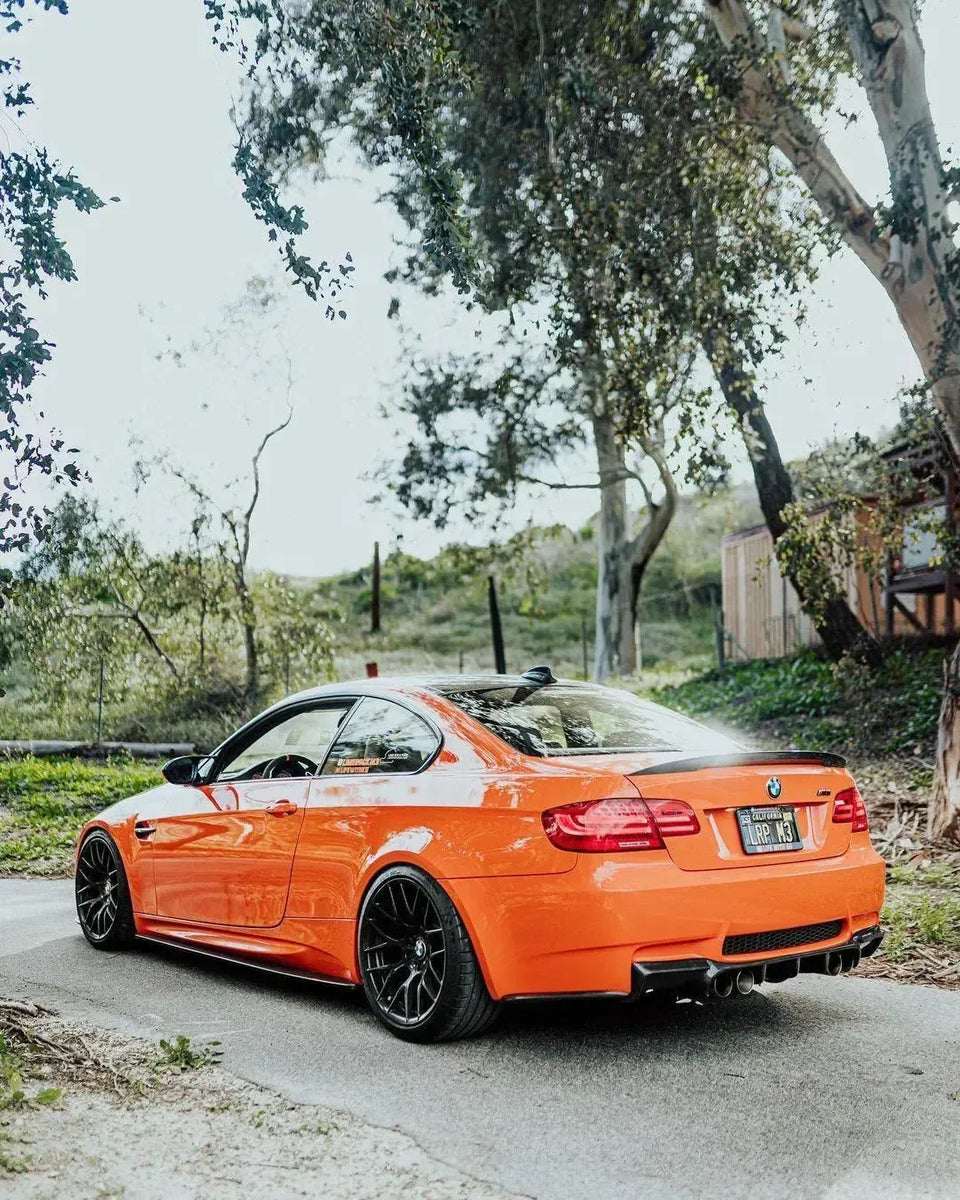 86.6 Inch Side Skirt Extensions – Carbon Fiber Look – For BMW F30 F80 M3 E90 E92 E93