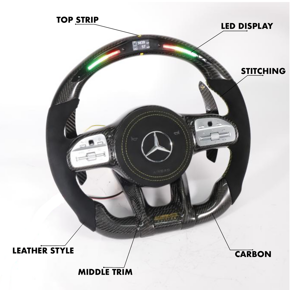 Mercedes Benz 2020 AMG Performance Style - Full Custom Steering Wheel