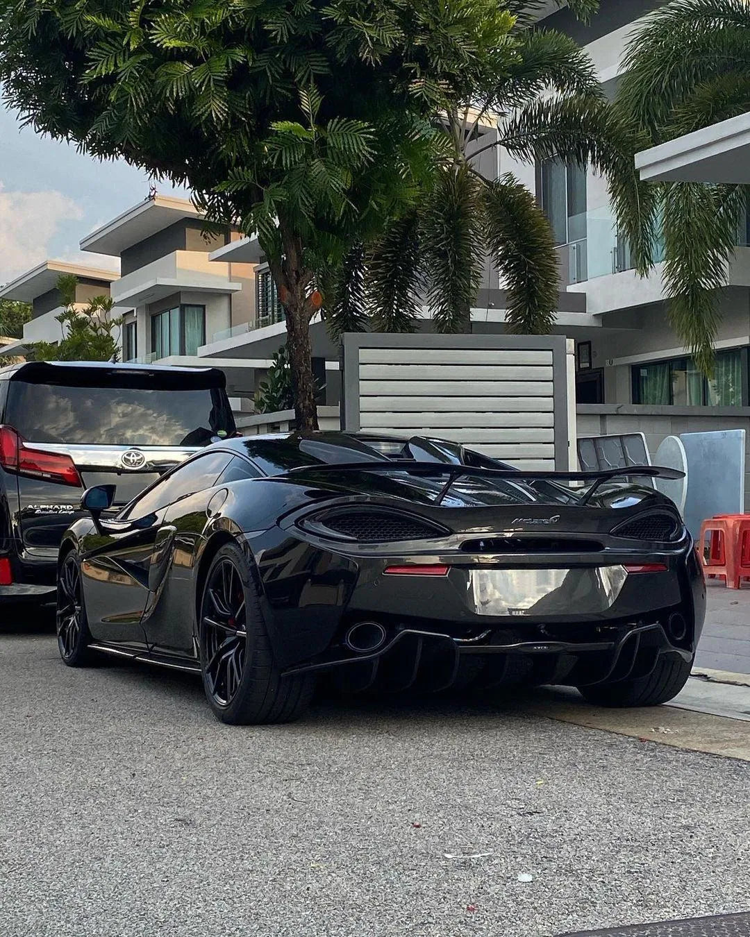 N Style Carbon Fiber Rear Wing - McLaren 570S/570GT/540C