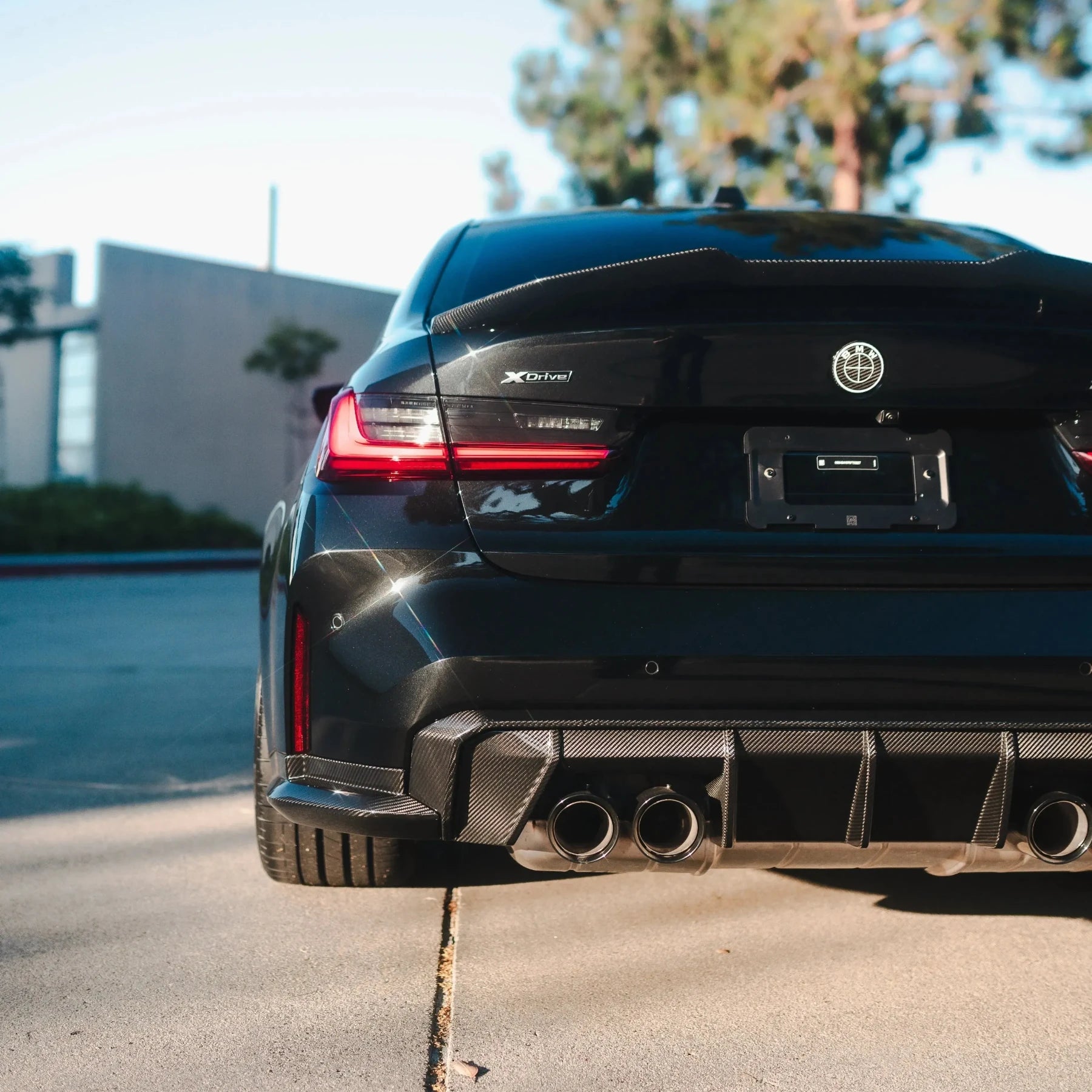 OEM Style Carbon Fiber Rear Canard Splitters - BMW G80 M3 & G82/G83 M4