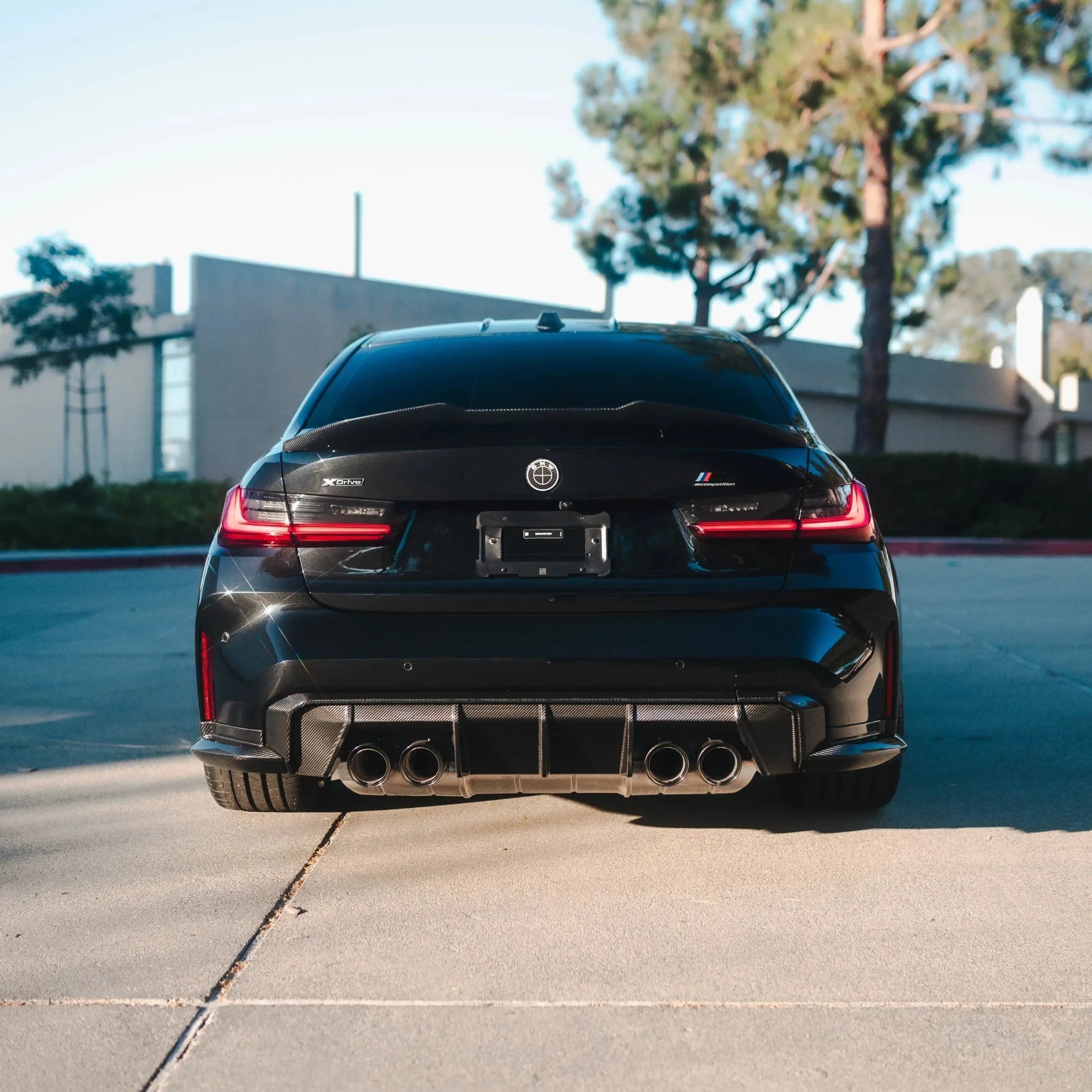 OEM Style Carbon Fiber Rear Canard Splitters - BMW G80 M3 & G82/G83 M4