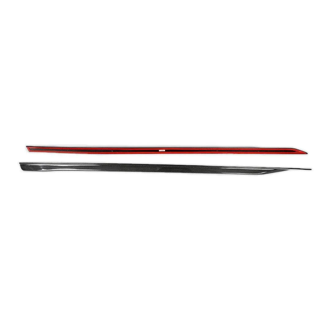 P Style Carbon Fiber Side Skirt - BMW G60 5 Series M-Sport