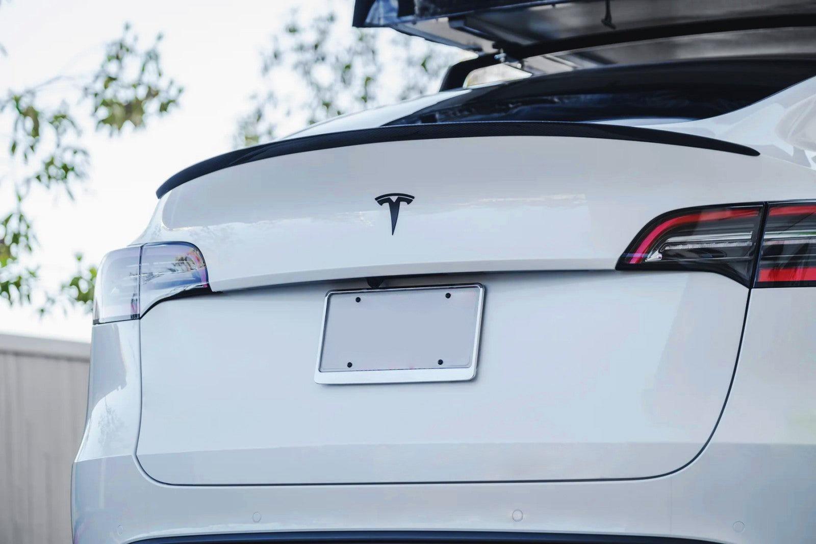 P Style Carbon Fiber Trunk Spoiler - Tesla Model Y