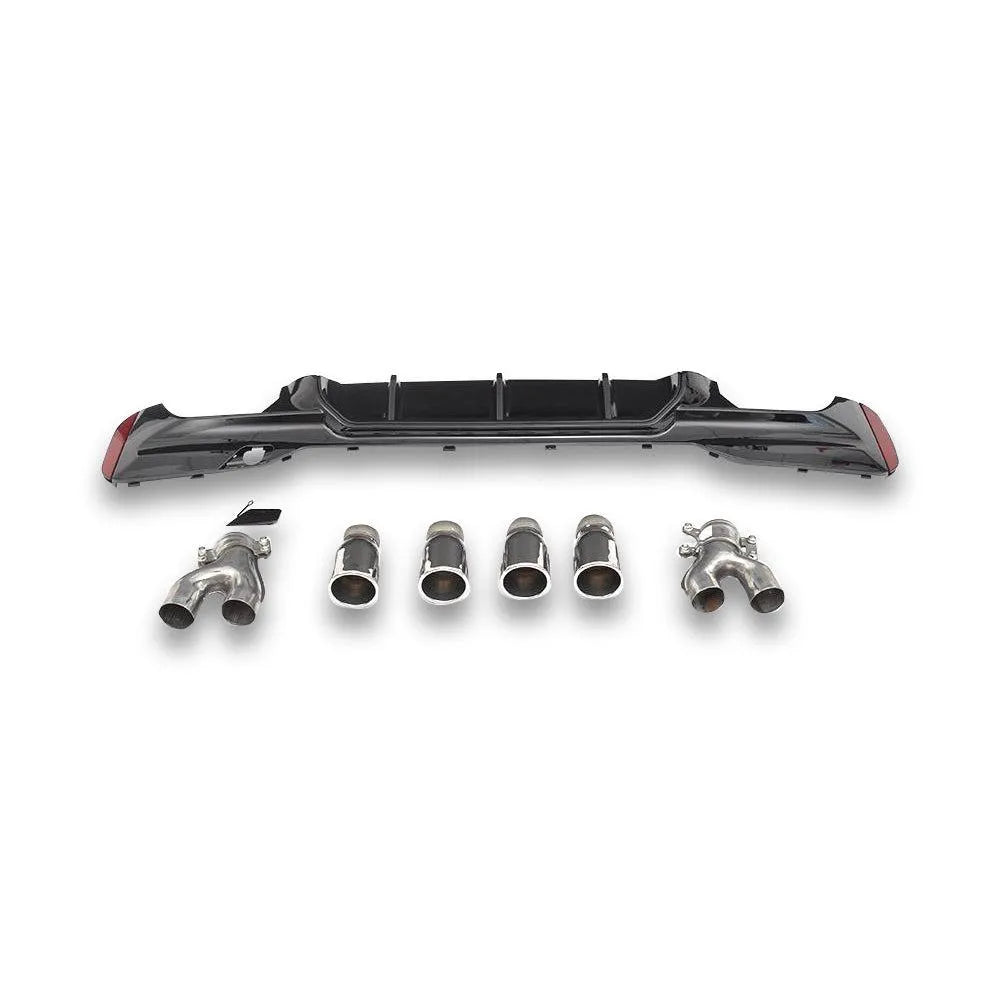 PP Rear Diffuser w/ Exhaust tips - BMW G30 / G38 5 Series