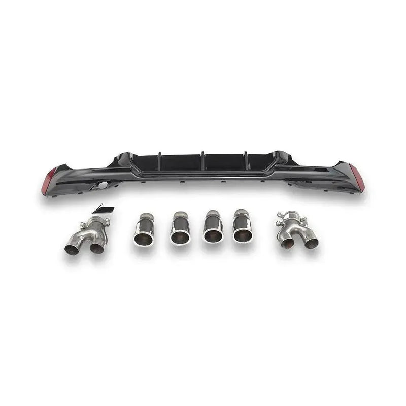 PP Rear Diffuser w/ Exhaust tips - BMW G30 / G38 5 Series