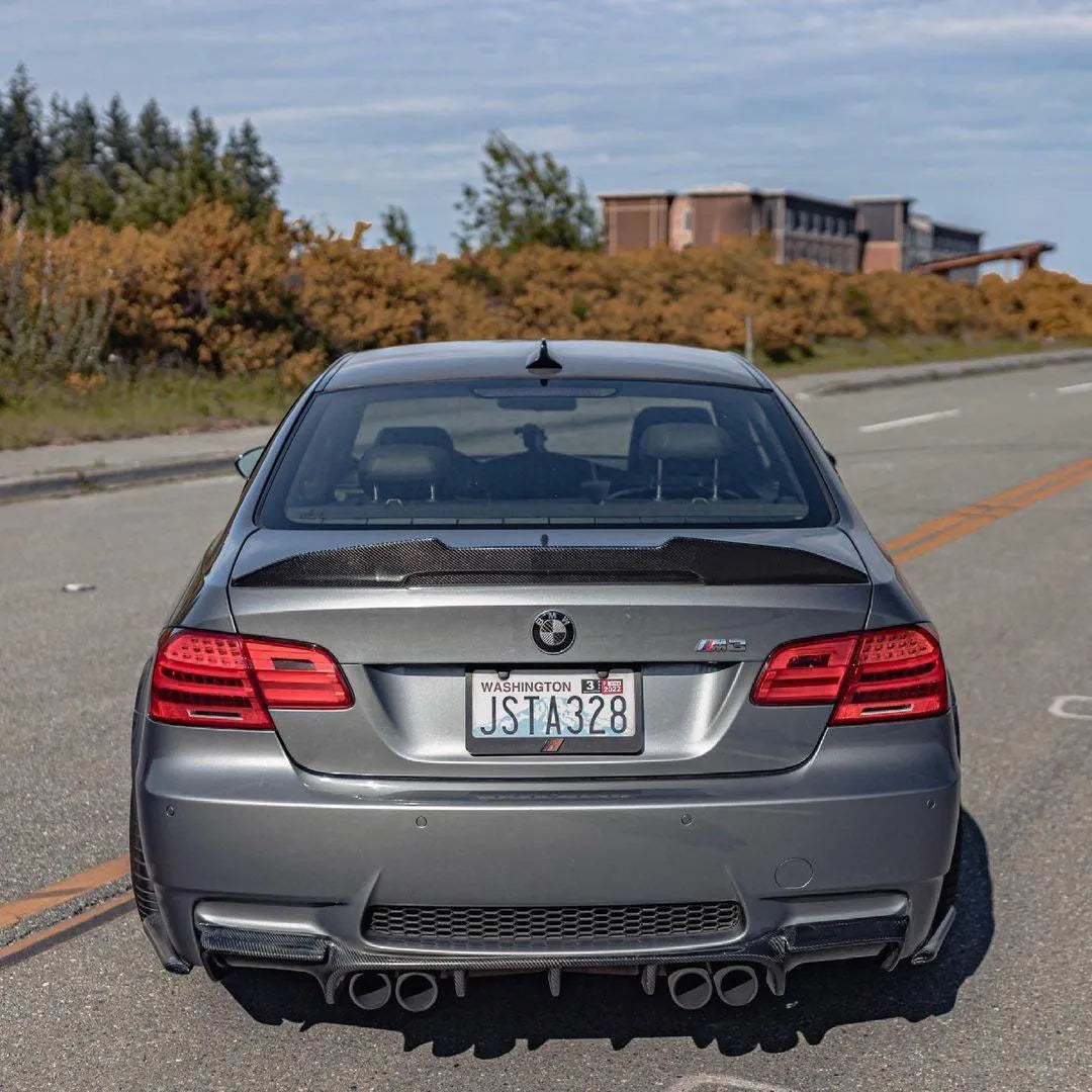 PSM Style High Kick Carbon Fiber Trunk Spoiler - BMW E90 / E92 / E93 M3 & 3 Series