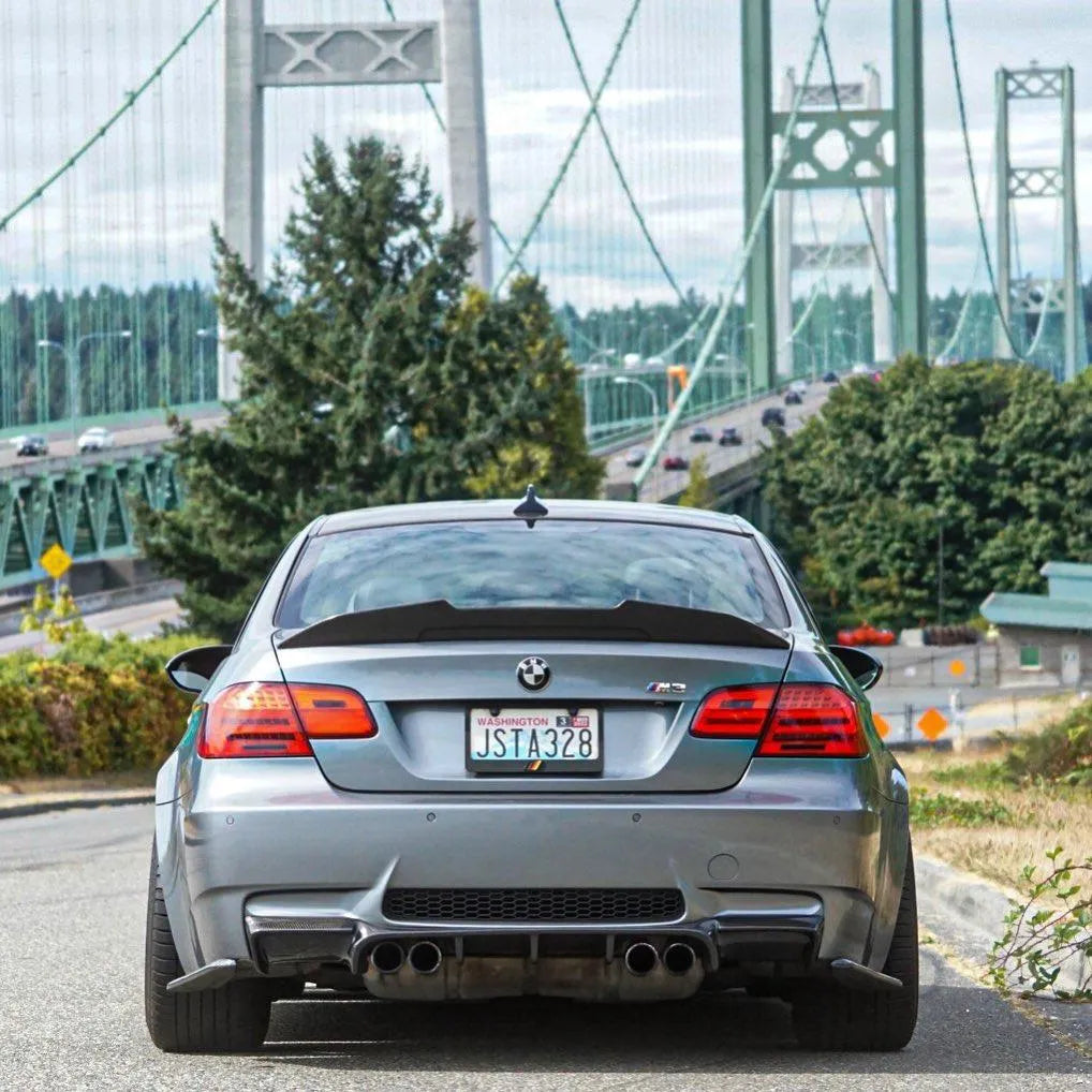 PSM Style High Kick Carbon Fiber Trunk Spoiler - BMW E90 / E92 / E93 M3 & 3 Series