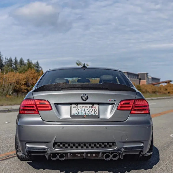 PSM Style High Kick Carbon Fiber Trunk Spoiler - BMW E90 / E92 / E93 M3 & 3 Series