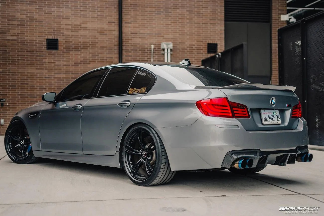 PSM Style High Kick Carbon Fiber Trunk Spoiler - BMW F10 M5 & 5 Series