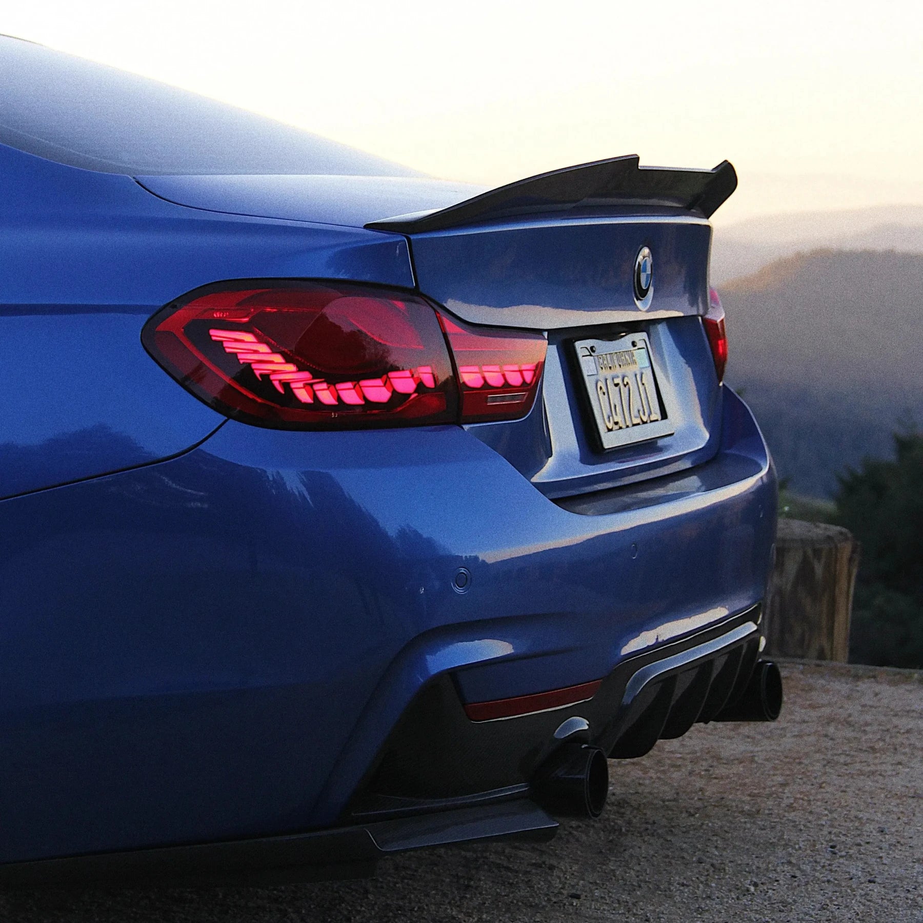 PSM Style High Kick Carbon Fiber Trunk Spoiler - BMW F32 / F33 / F36 4 Series