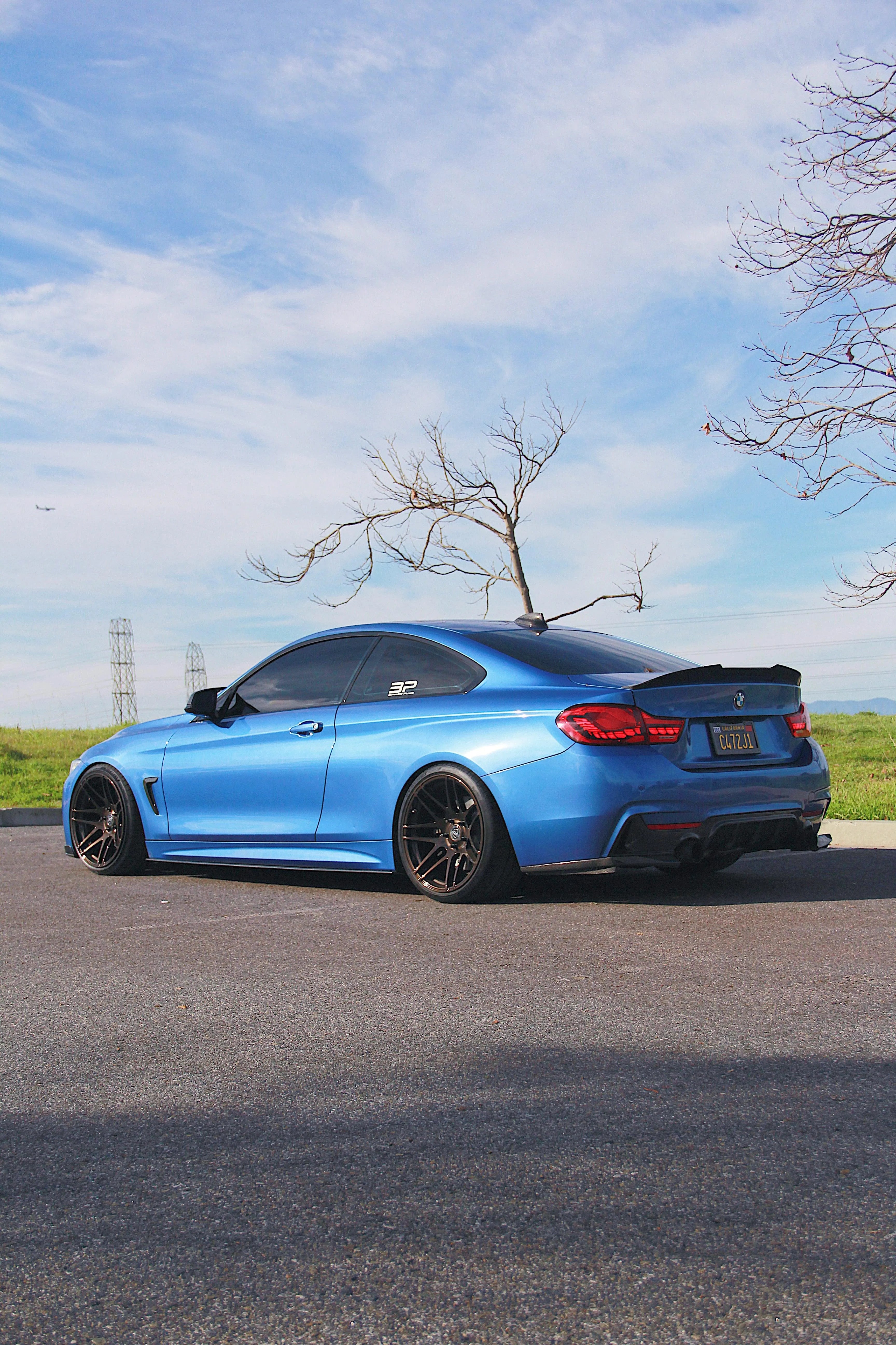 PSM Style High Kick Carbon Fiber Trunk Spoiler - BMW F32 / F33 / F36 4 Series