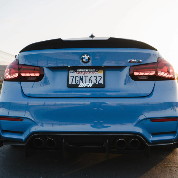 PSM Style High Kick Carbon Fiber Trunk Spoiler - BMW F80 M3 & F30 3 Series