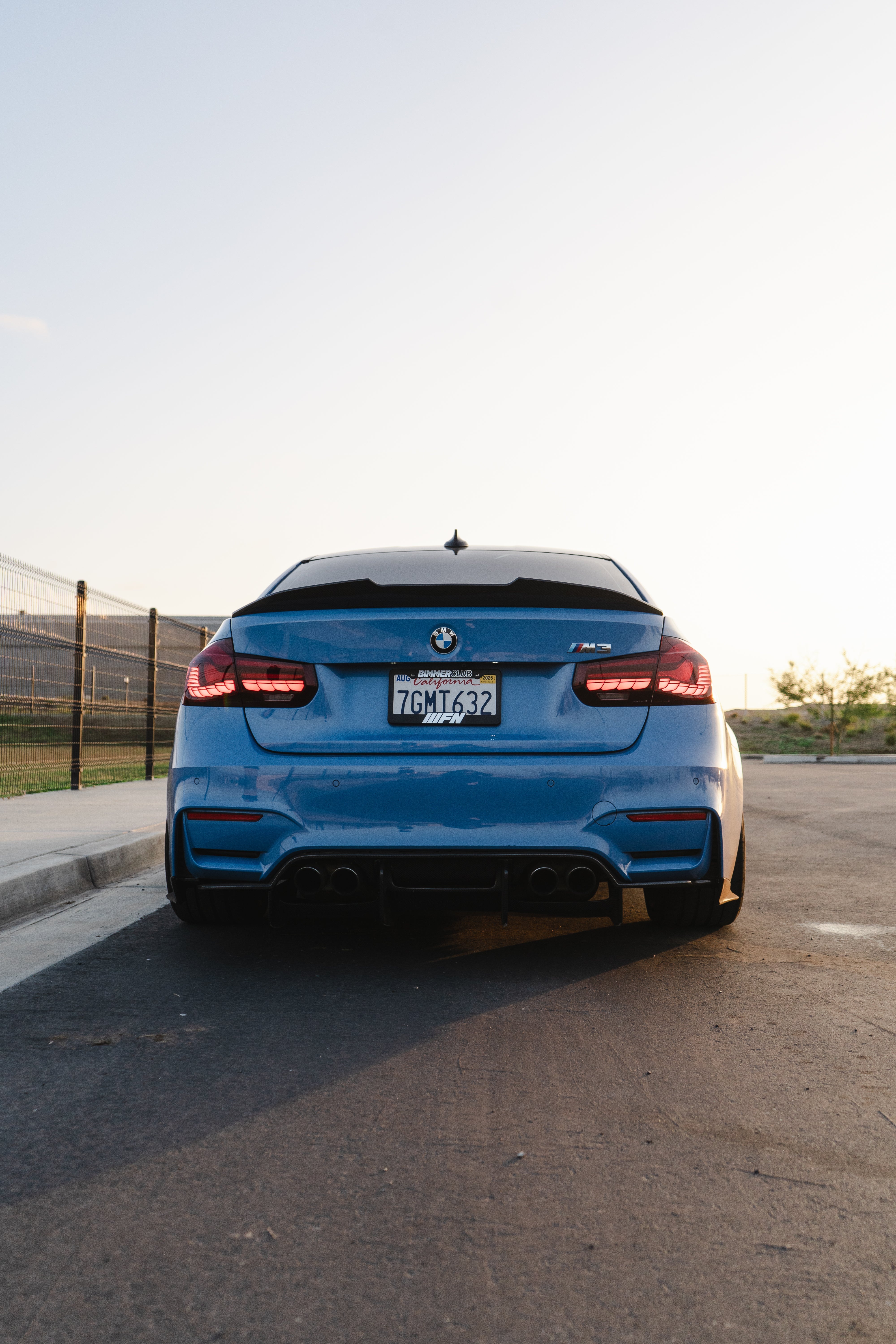 PSM Style High Kick Carbon Fiber Trunk Spoiler - BMW F80 M3 & F30 3 Series