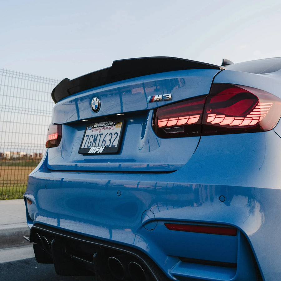 PSM Style High Kick Carbon Fiber Trunk Spoiler