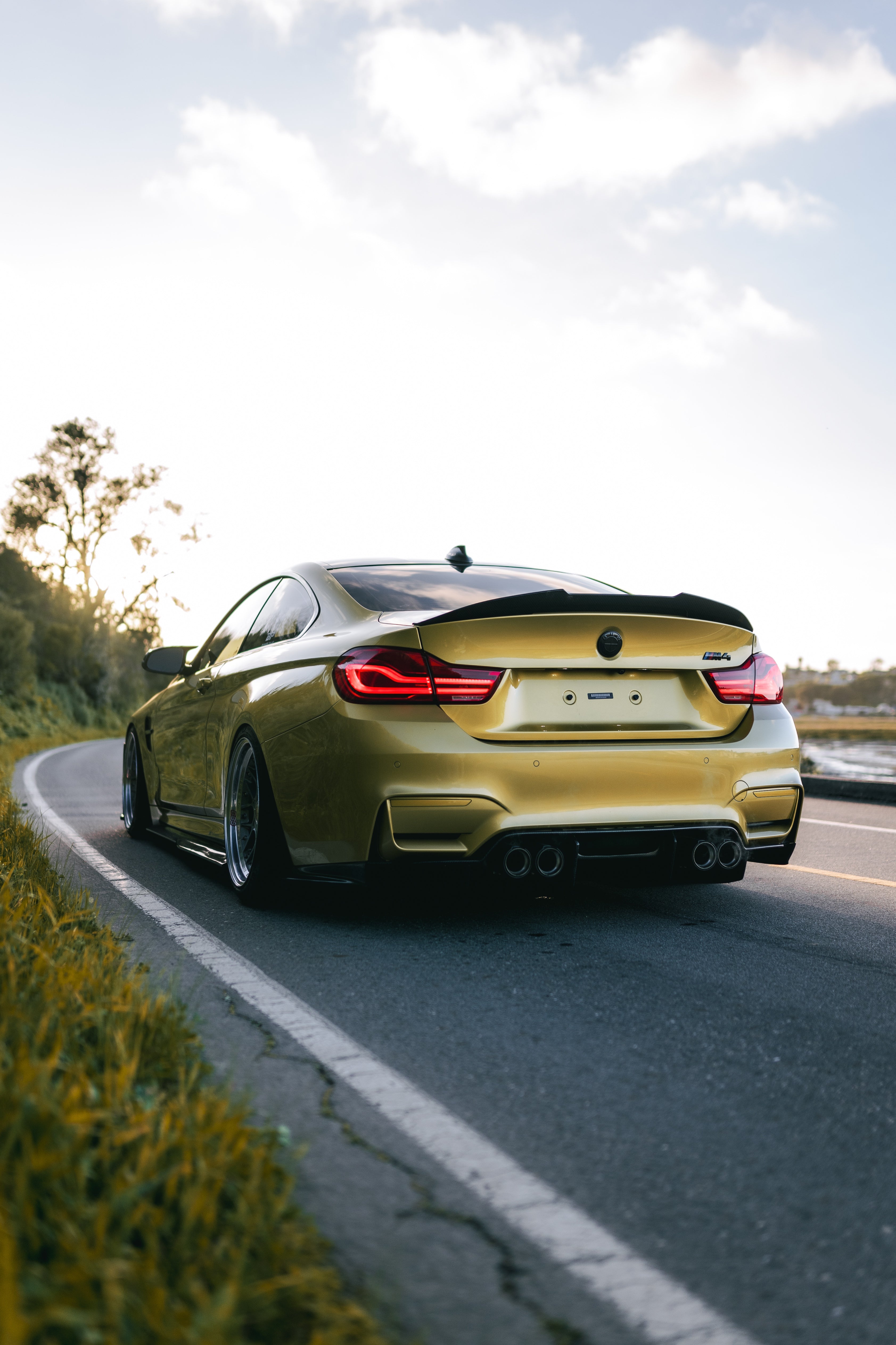 PSM Style High Kick Carbon Fiber Trunk Spoiler - BMW F82/F83 M4