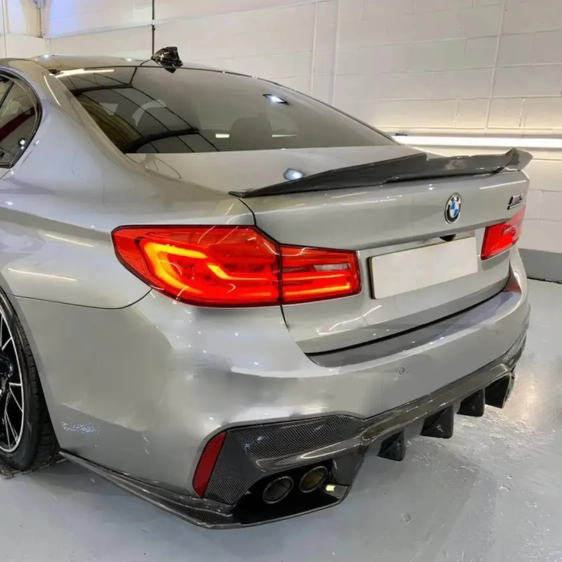 PSM Style High Kick Carbon Fiber Trunk Spoiler - BMW F90 M5 & G30 5 Series