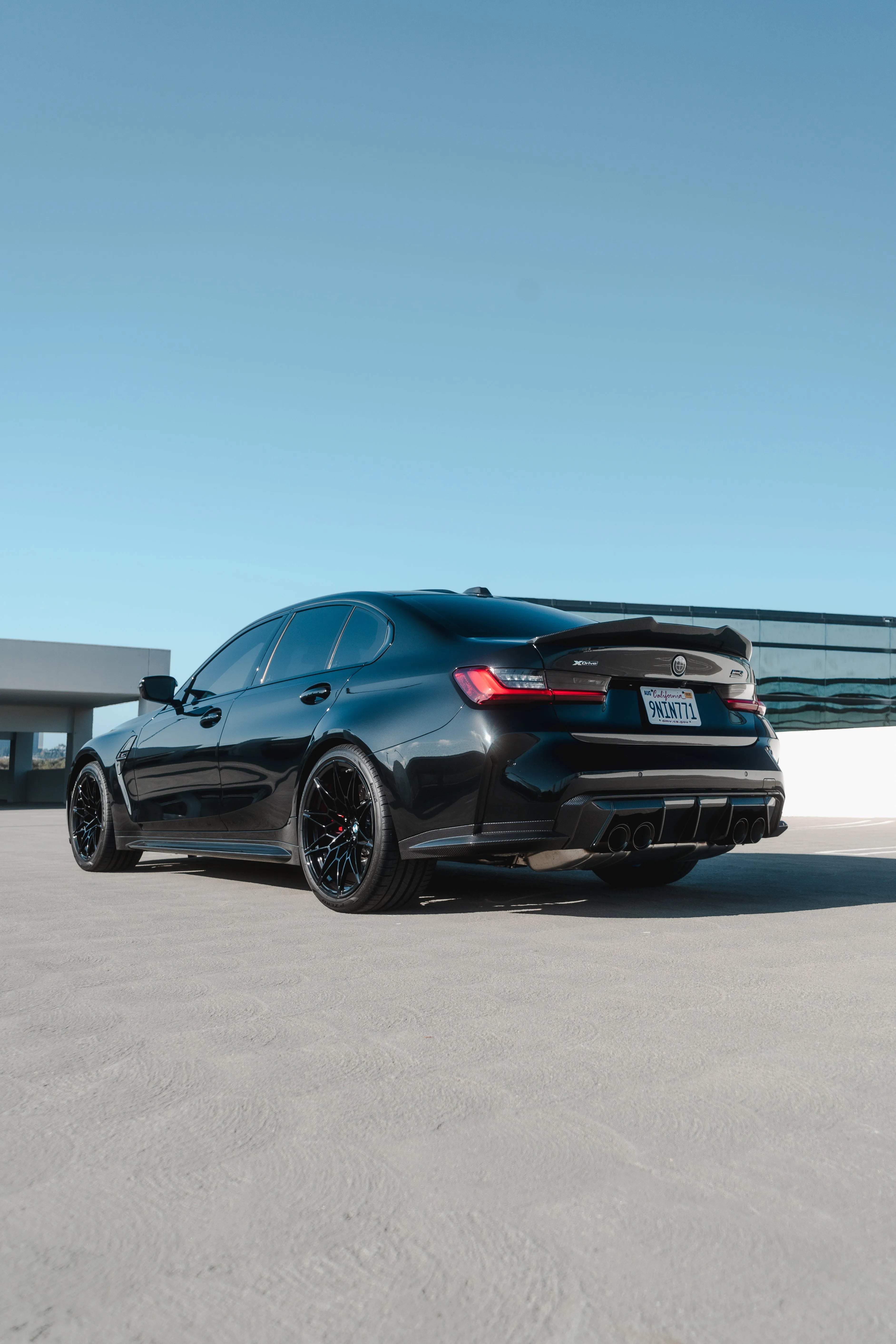 PSM Style High Kick Carbon Fiber Trunk Spoiler - BMW G80 M3 & G20 3 Series