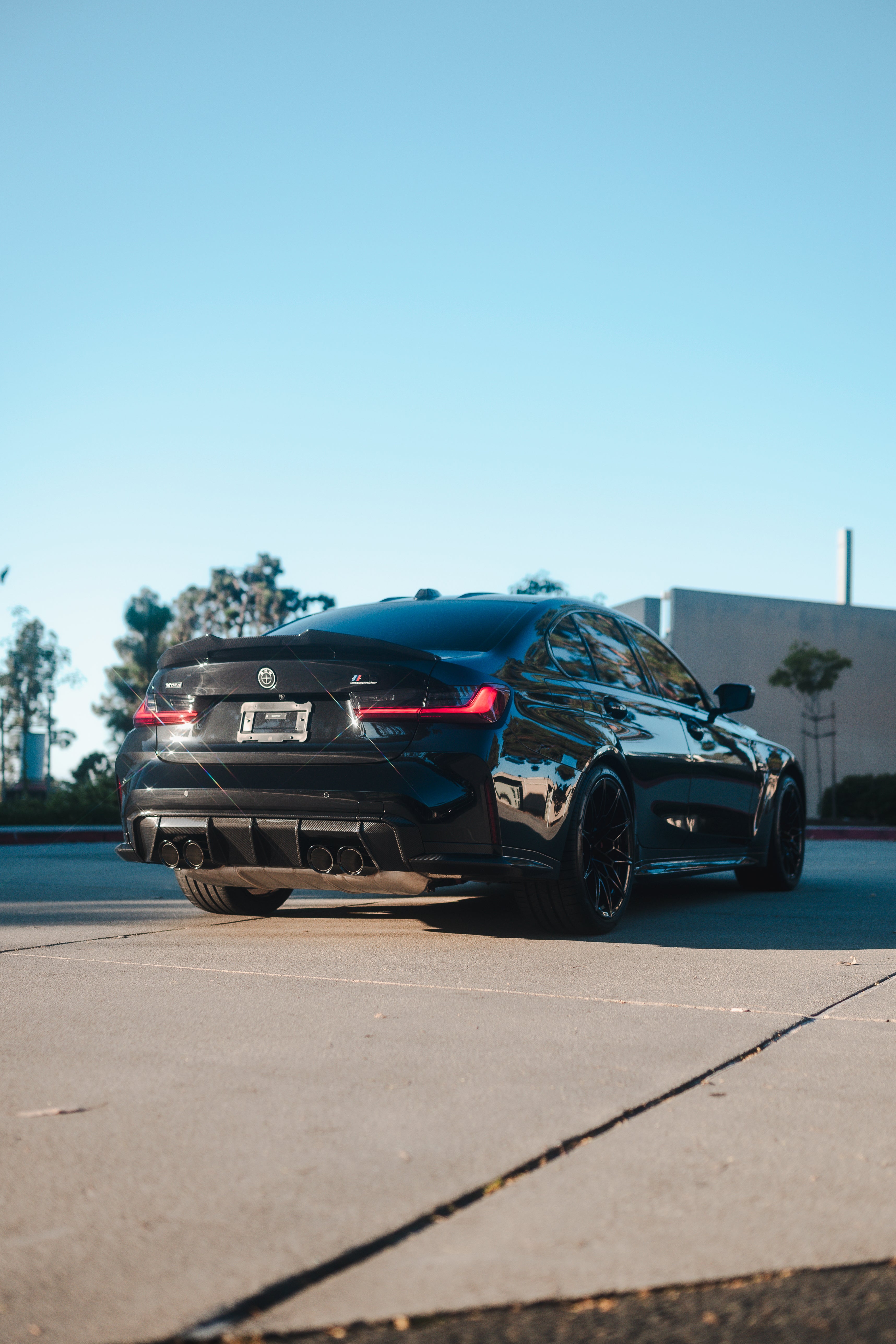 PSM Style High Kick Carbon Fiber Trunk Spoiler - BMW G80 M3 & G20 3 Series