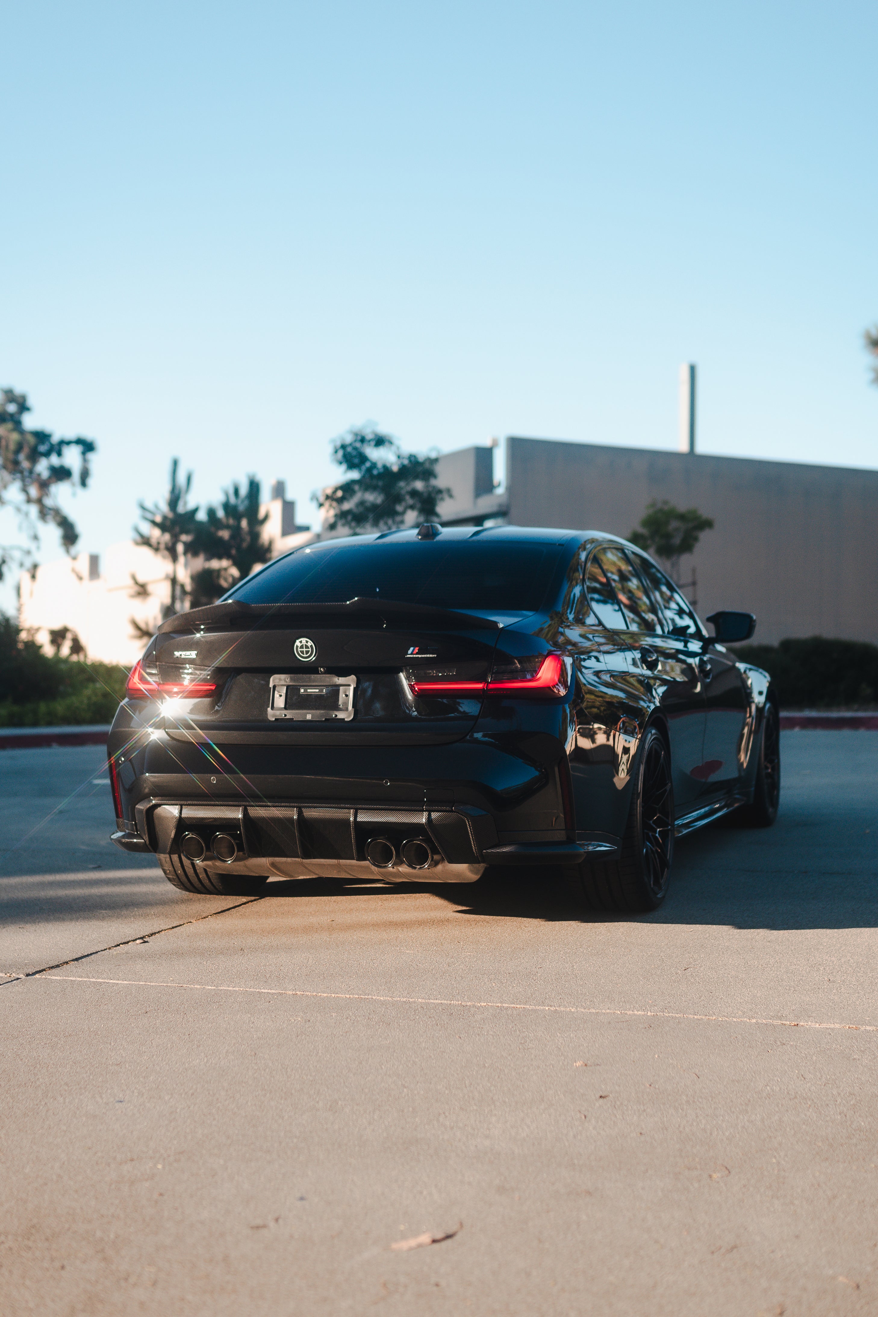 PSM Style High Kick Carbon Fiber Trunk Spoiler - BMW G80 M3 & G20 3 Series