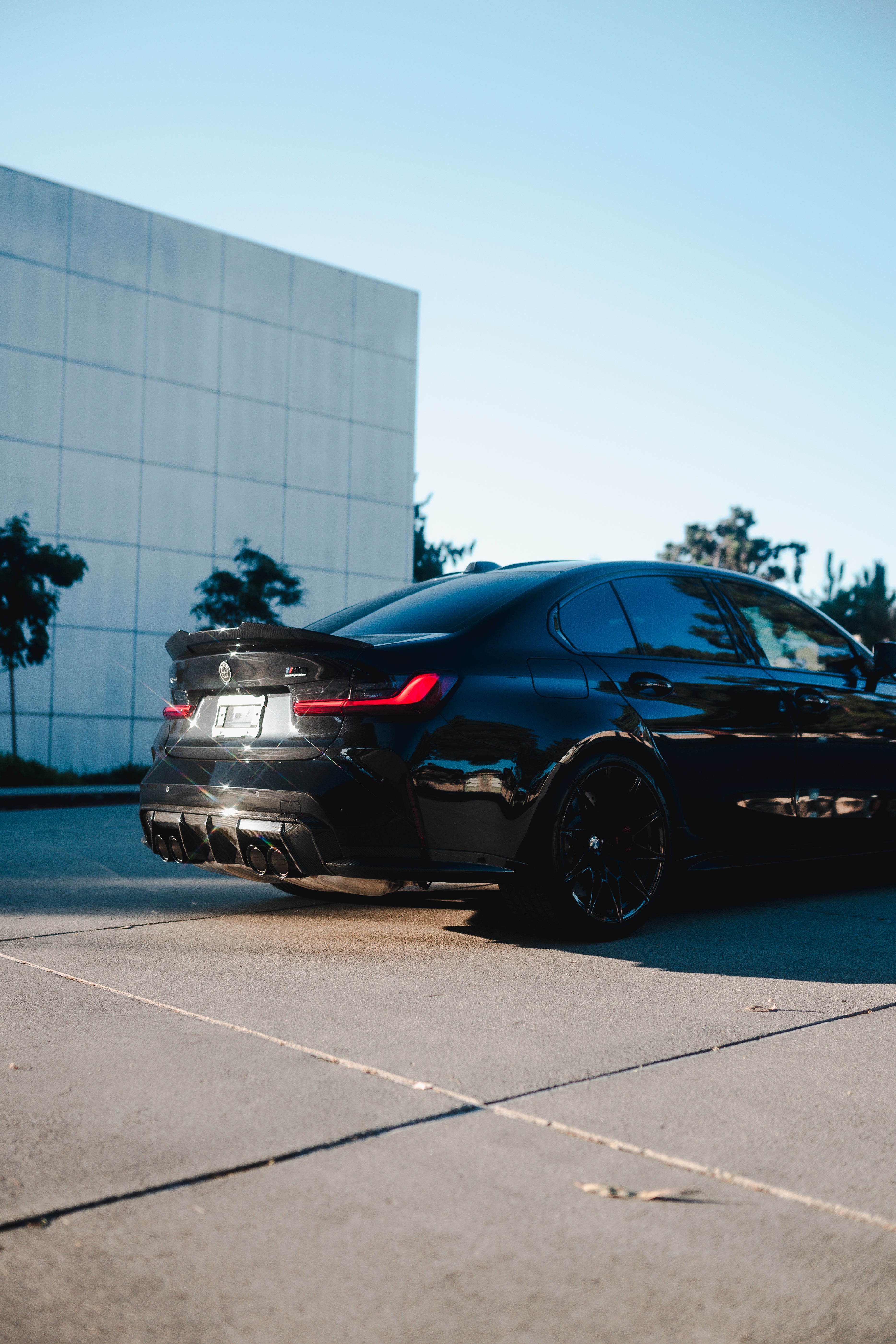 PSM Style High Kick Carbon Fiber Trunk Spoiler - BMW G80 M3 & G20 3 Series