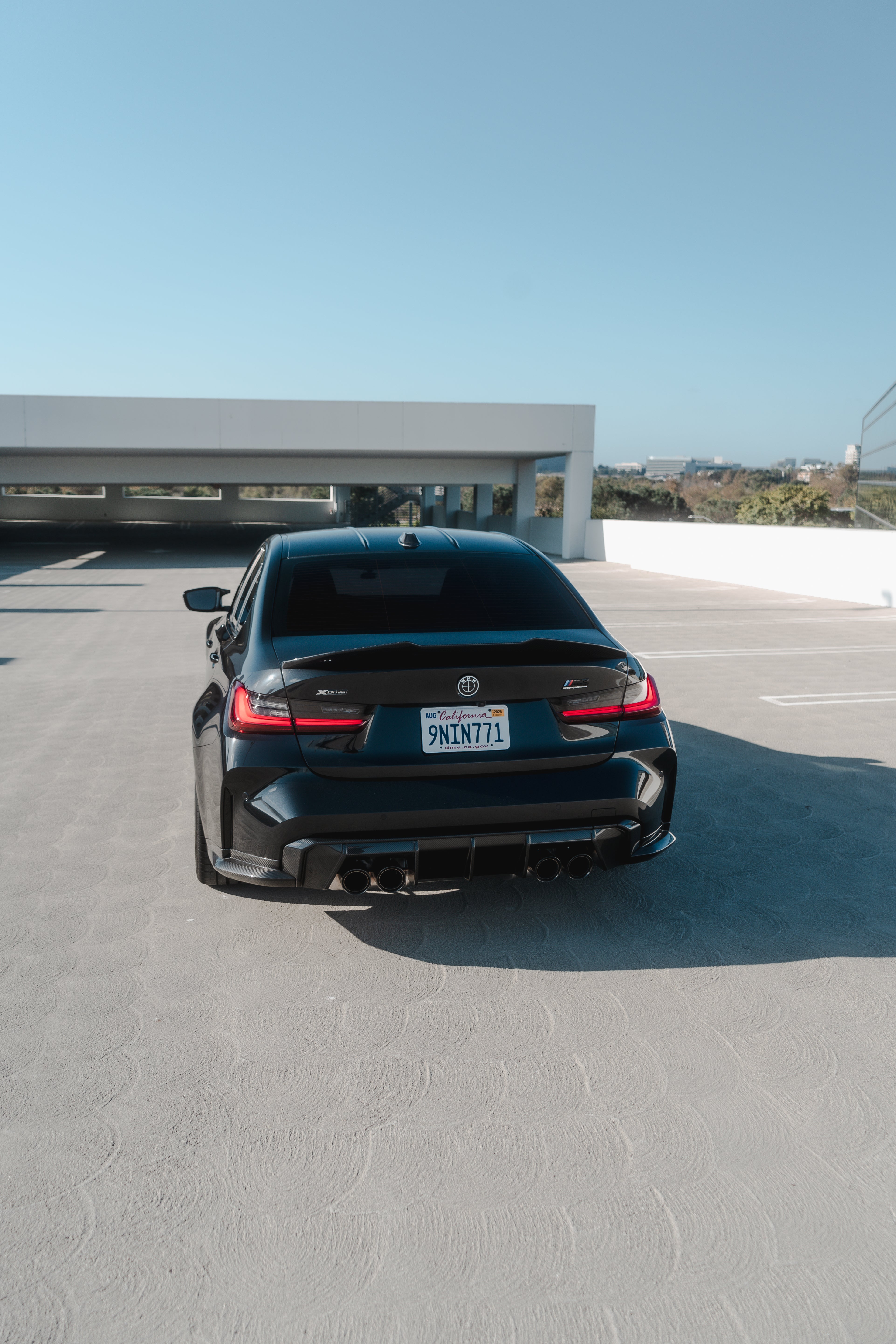 PSM Style High Kick Carbon Fiber Trunk Spoiler - BMW G80 M3 & G20 3 Series