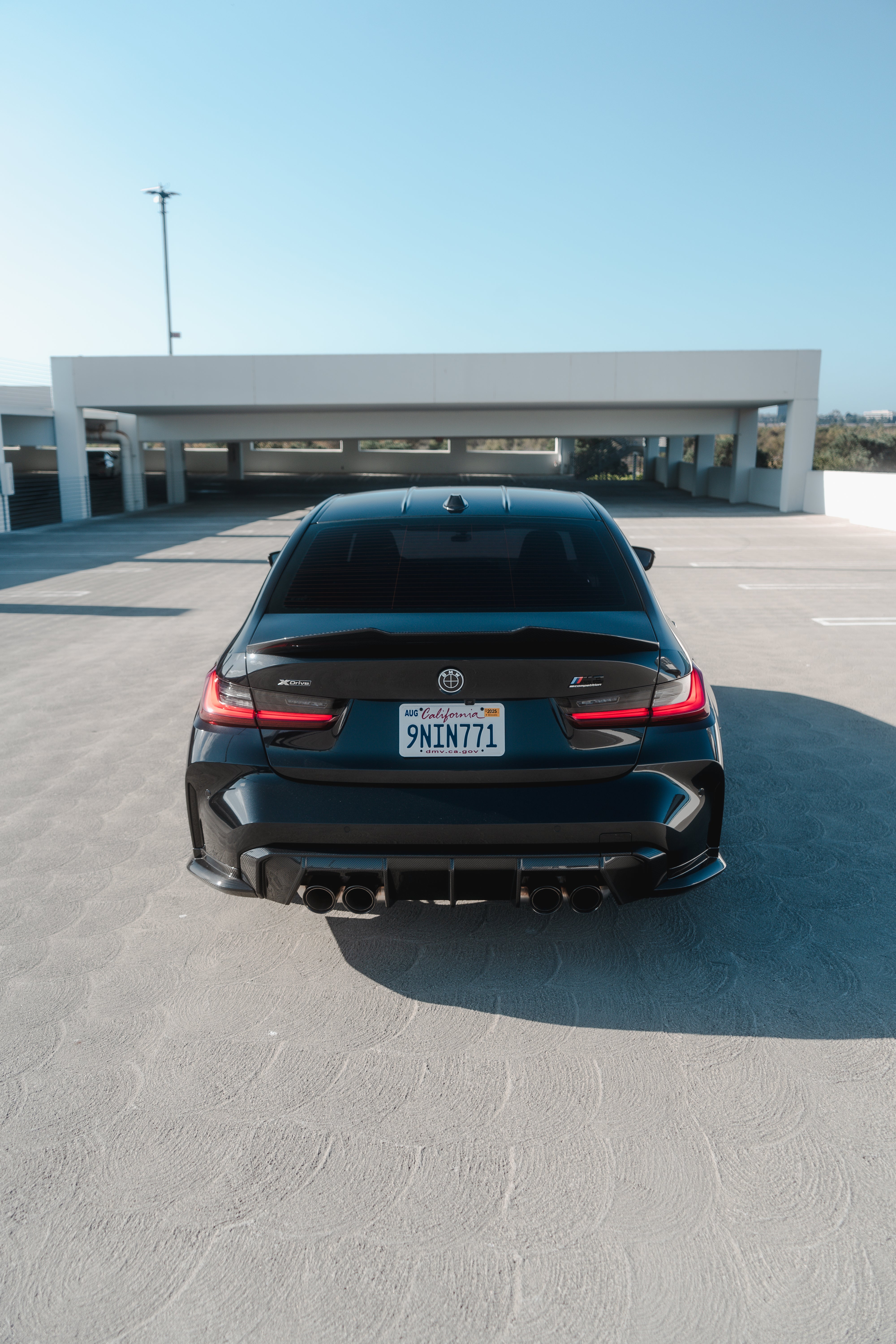 PSM Style High Kick Carbon Fiber Trunk Spoiler - BMW G80 M3 & G20 3 Series