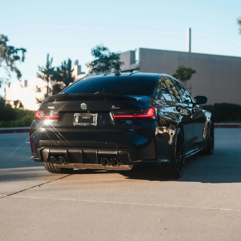 PSM Style High Kick Carbon Fiber Trunk Spoiler - BMW G80 M3 & G20 3 Series