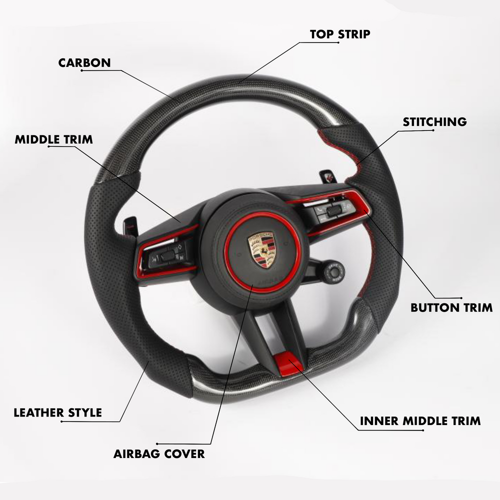 Porsche 911 992 Style - Full Custom Steering Wheel