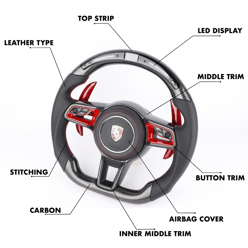 Porsche Macan Style - Full Custom Steering Wheel
