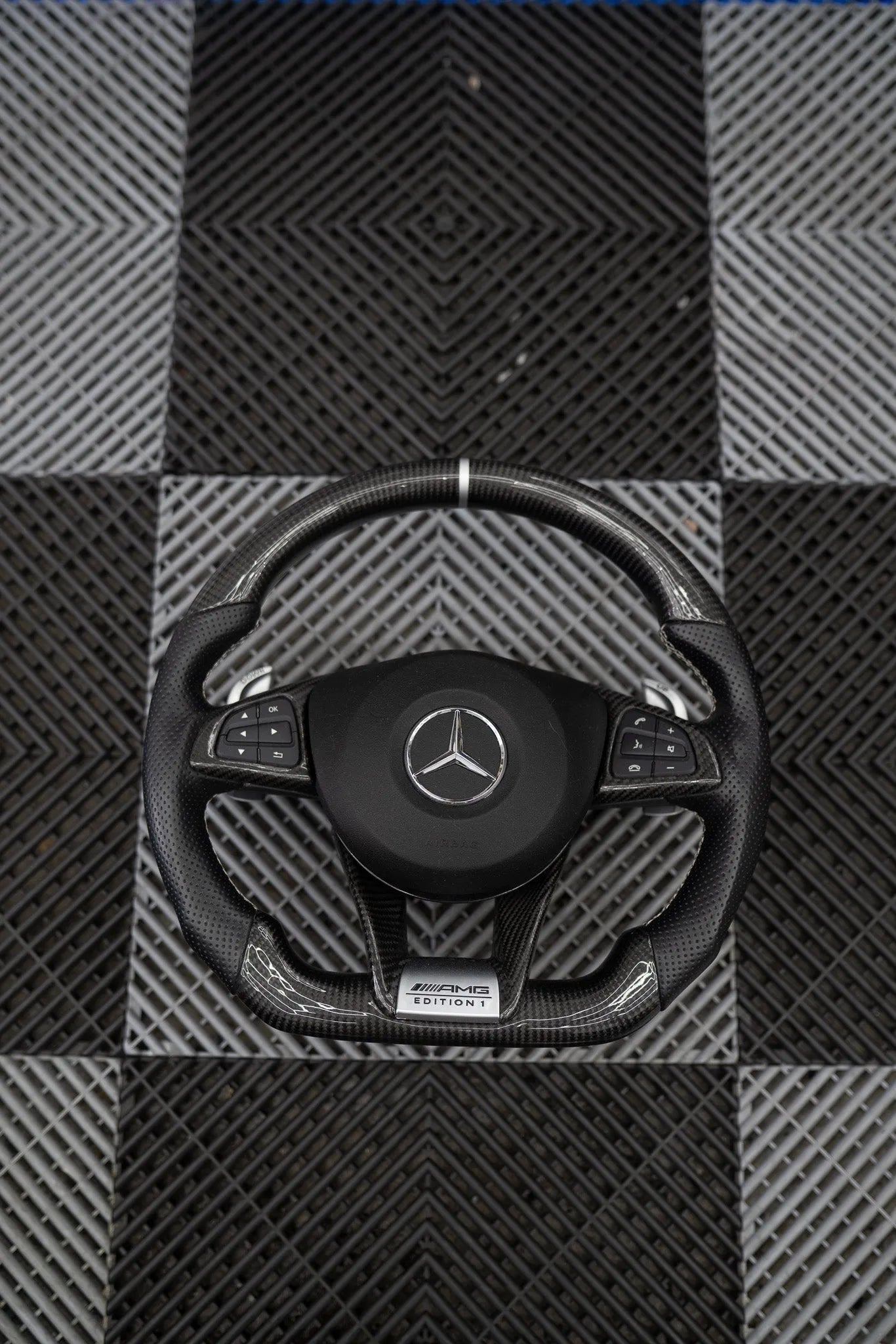 Pre-Configured Carbon Fiber Steering Wheel – Ready to Ship Today