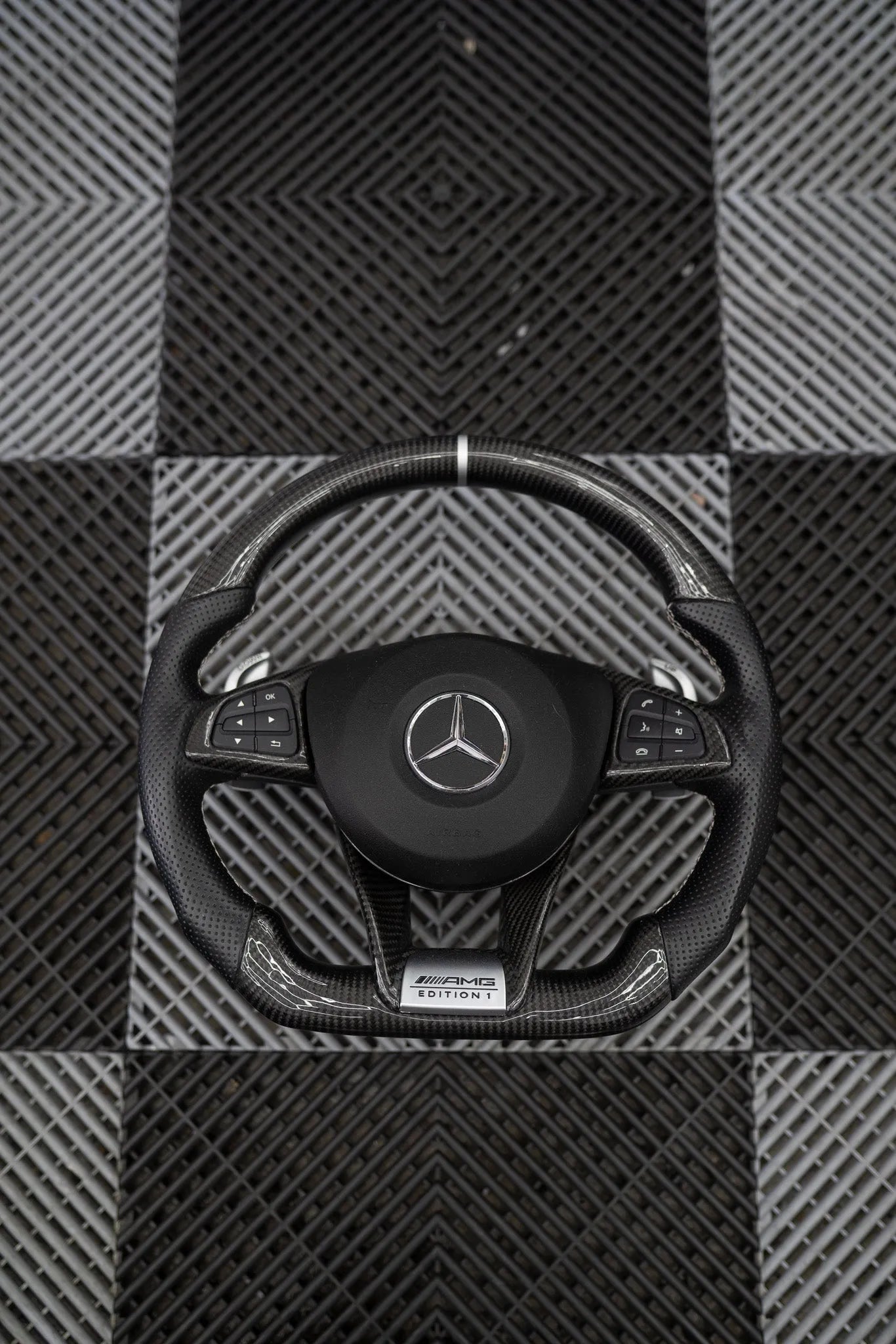Pre-Configured Carbon Fiber Steering Wheel – Ready to Ship Today